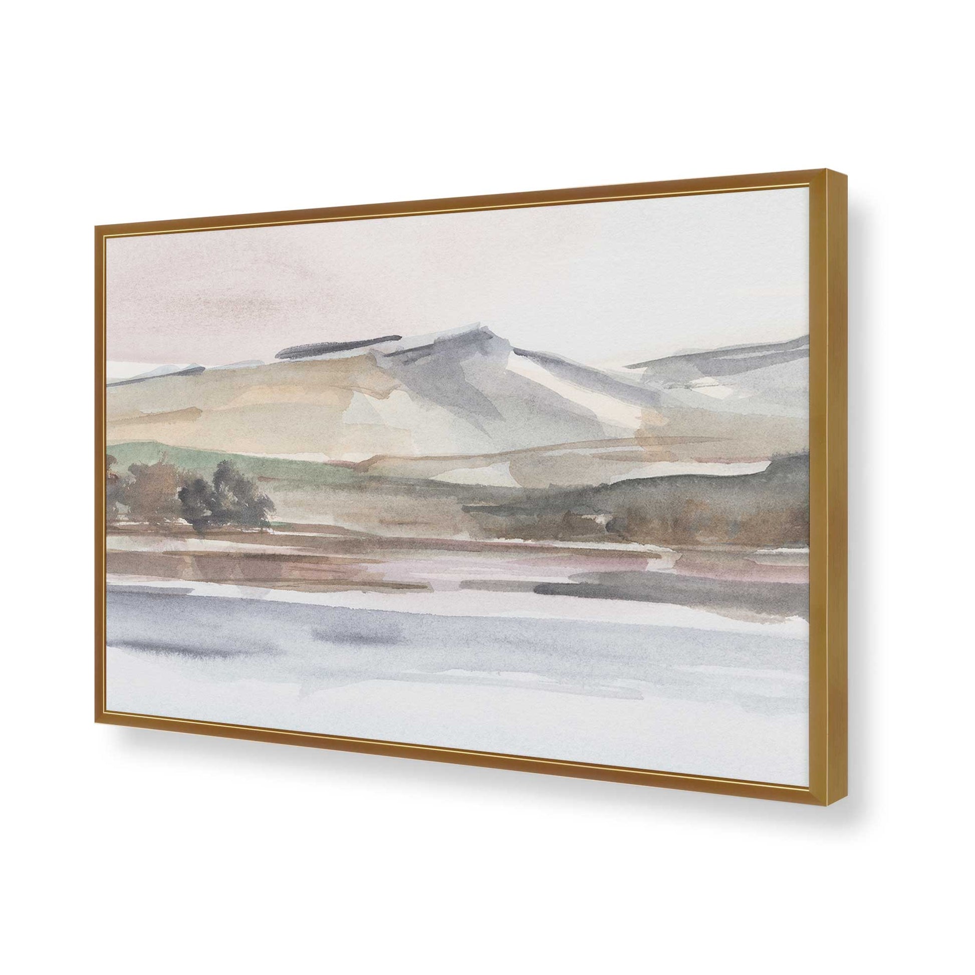 [Color:Polished Gold], Picture of art in a Polished Gold frame of the corner