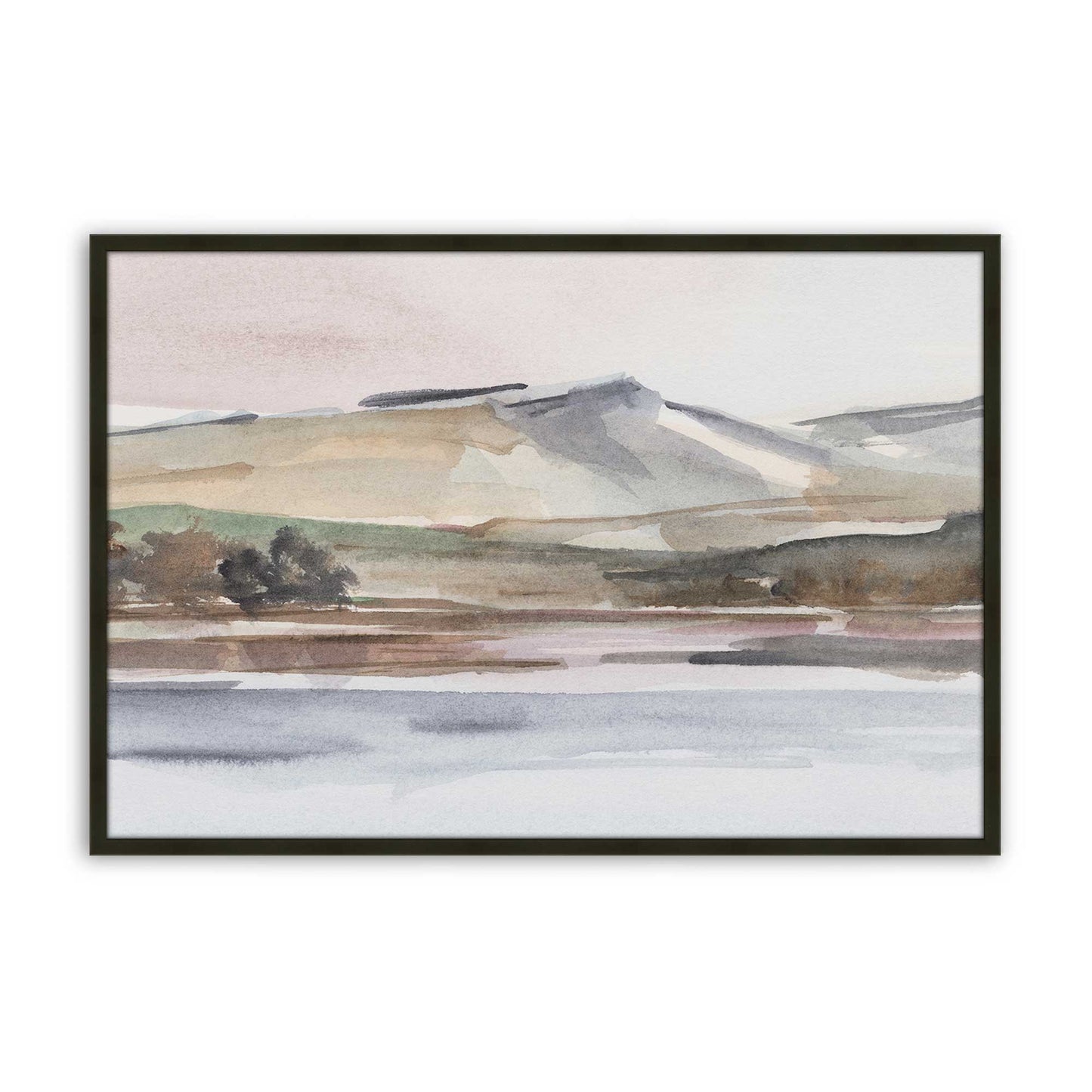[Color:Satin Black], Picture of art in a Satin Black frame