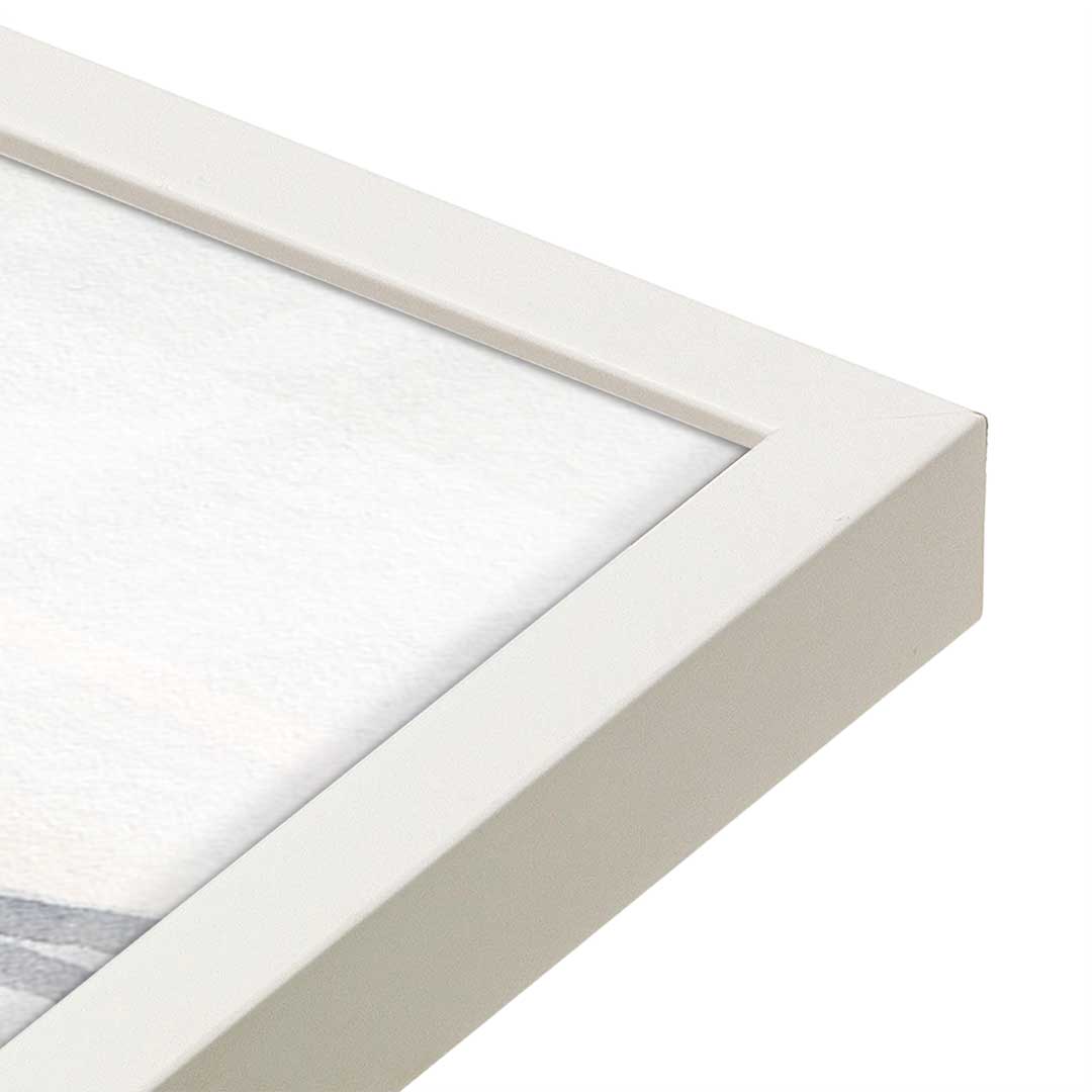 [Color:Opaque White], Picture of art in a Opaque White frame at an angle
