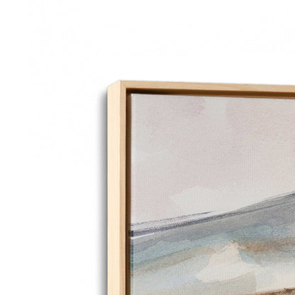 [Color:American Maple], Picture of art in a American Maple frame at an angle