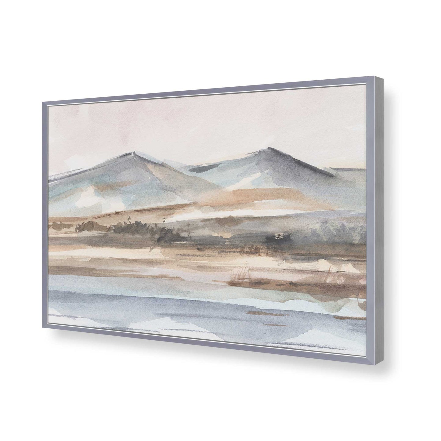 [Color:Polished Chrome], Picture of art in a Polished Chrome frame of the corner