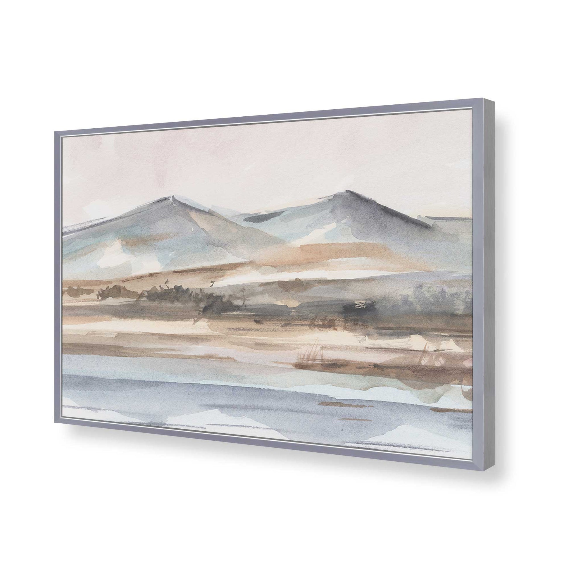 [Color:Polished Chrome], Picture of art in a Polished Chrome frame of the corner