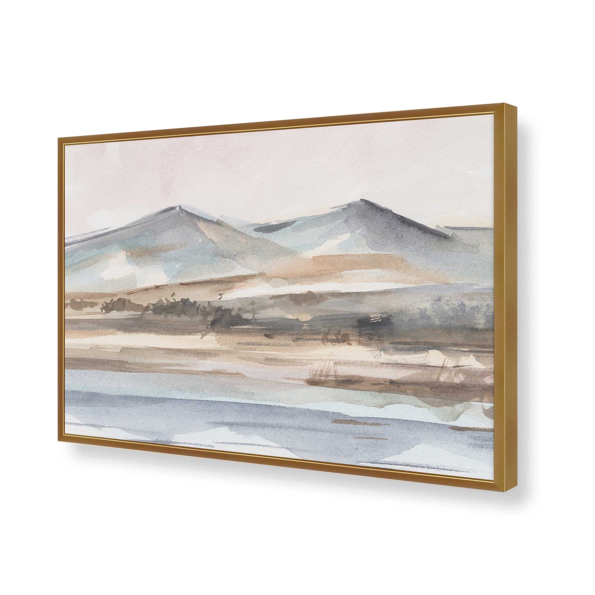 [Color:Polished Gold], Picture of art in a Polished Gold frame of the corner