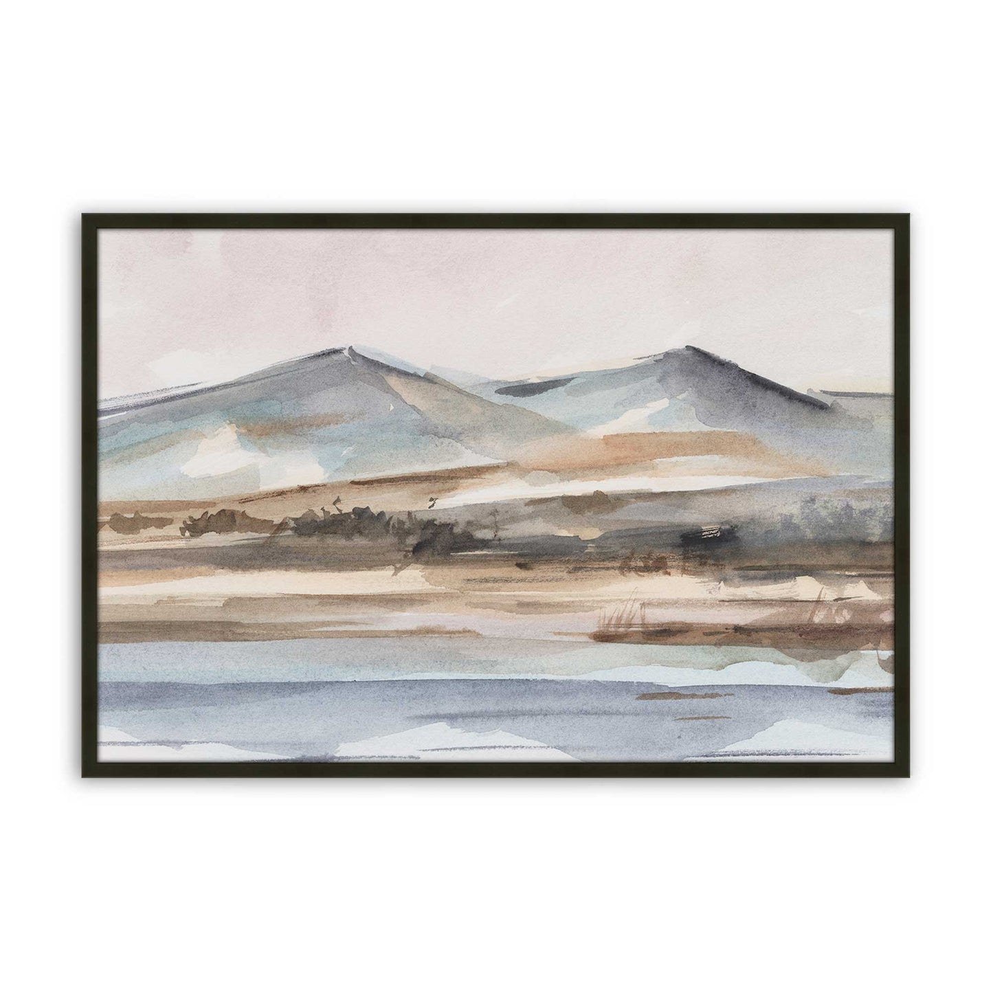 [Color:Satin Black], Picture of art in a Satin Black frame