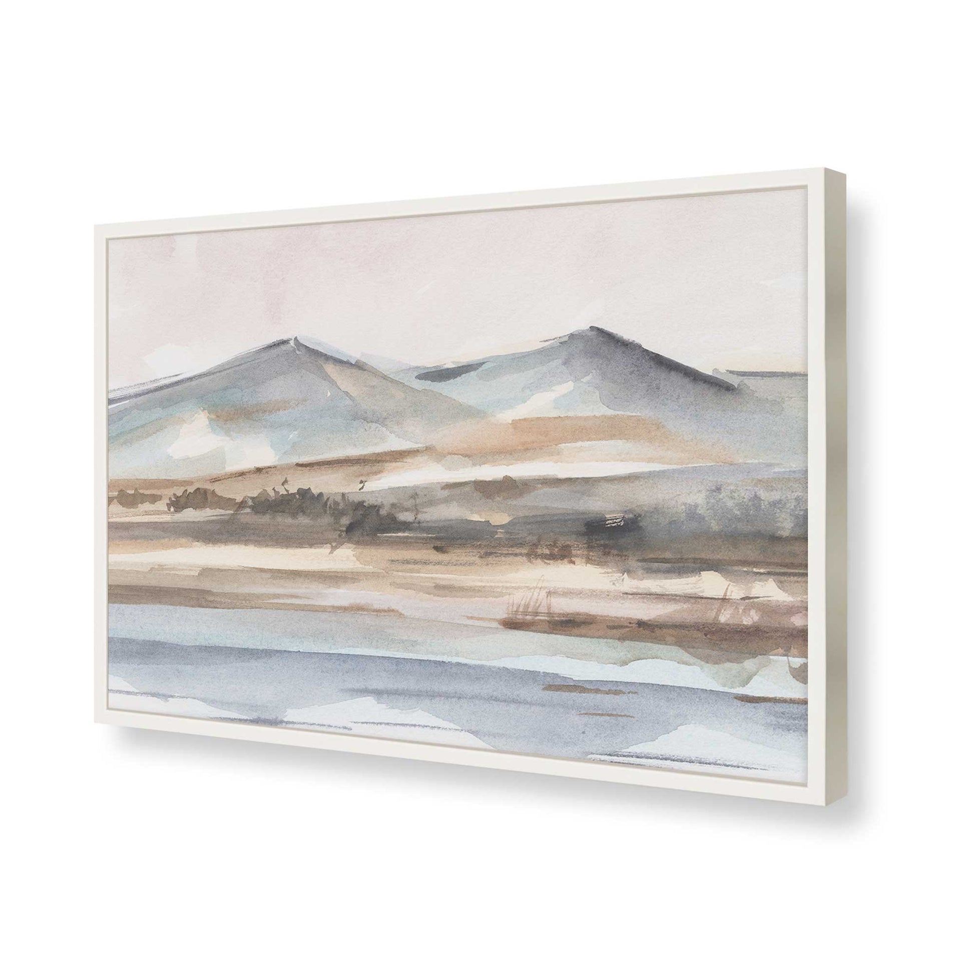 [Color:Opaque White], Picture of art in a Opaque White frame of the corner