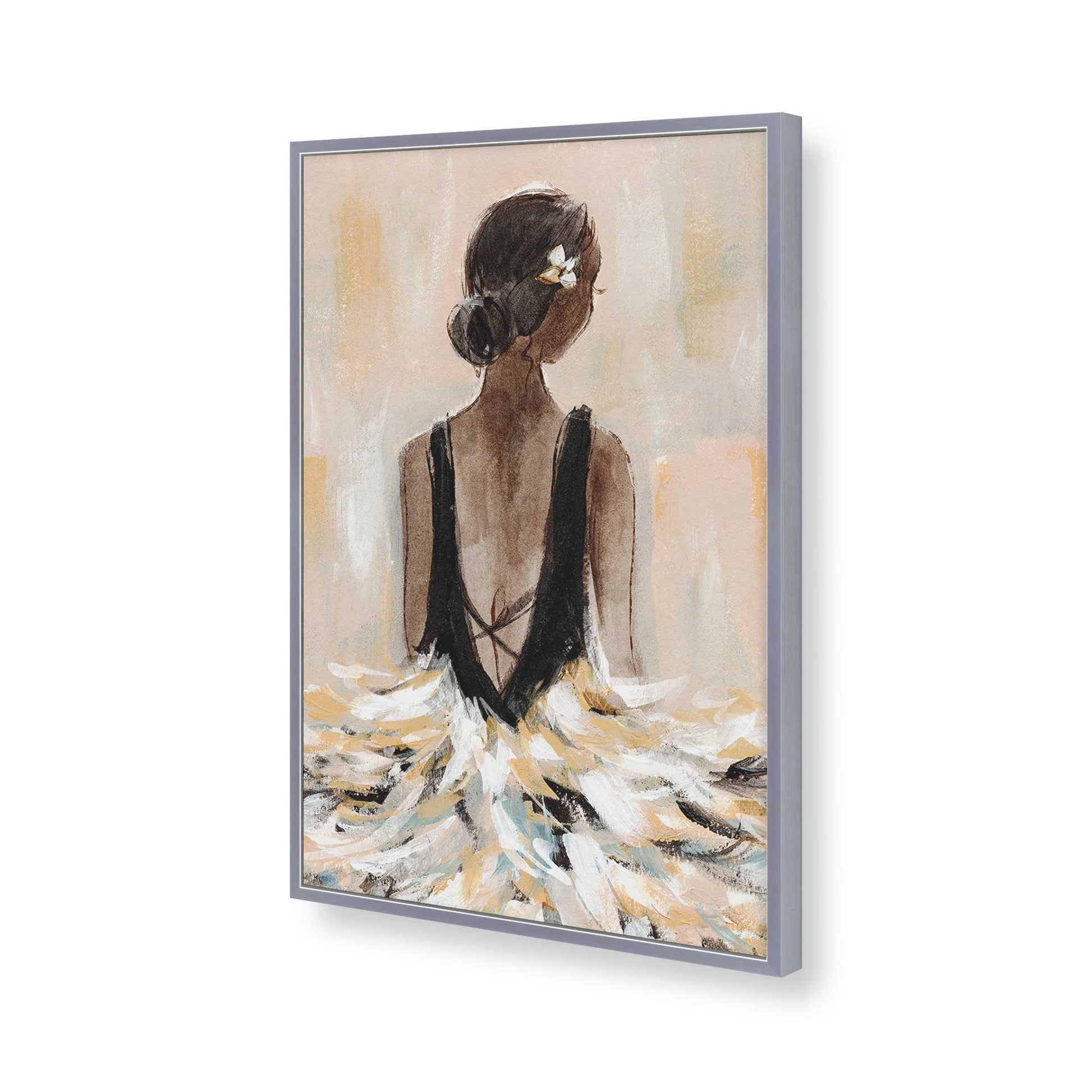 [Color:Polished Chrome], Picture of art in a Polished Chrome frame of the corner