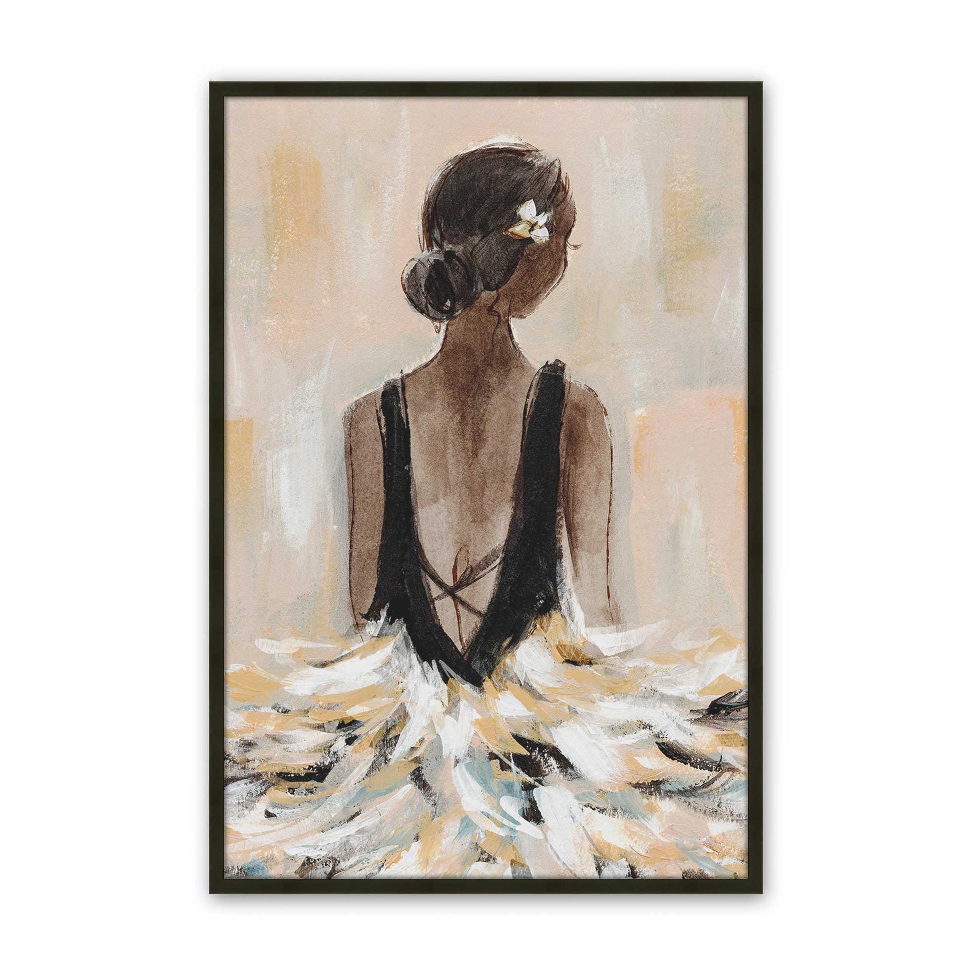 [Color:Satin Black], Picture of art in a Satin Black frame