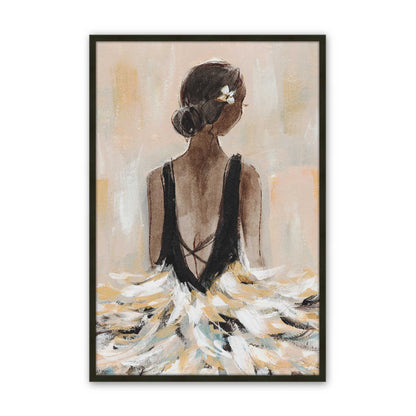 [Color:Satin Black], Picture of art in a Satin Black frame