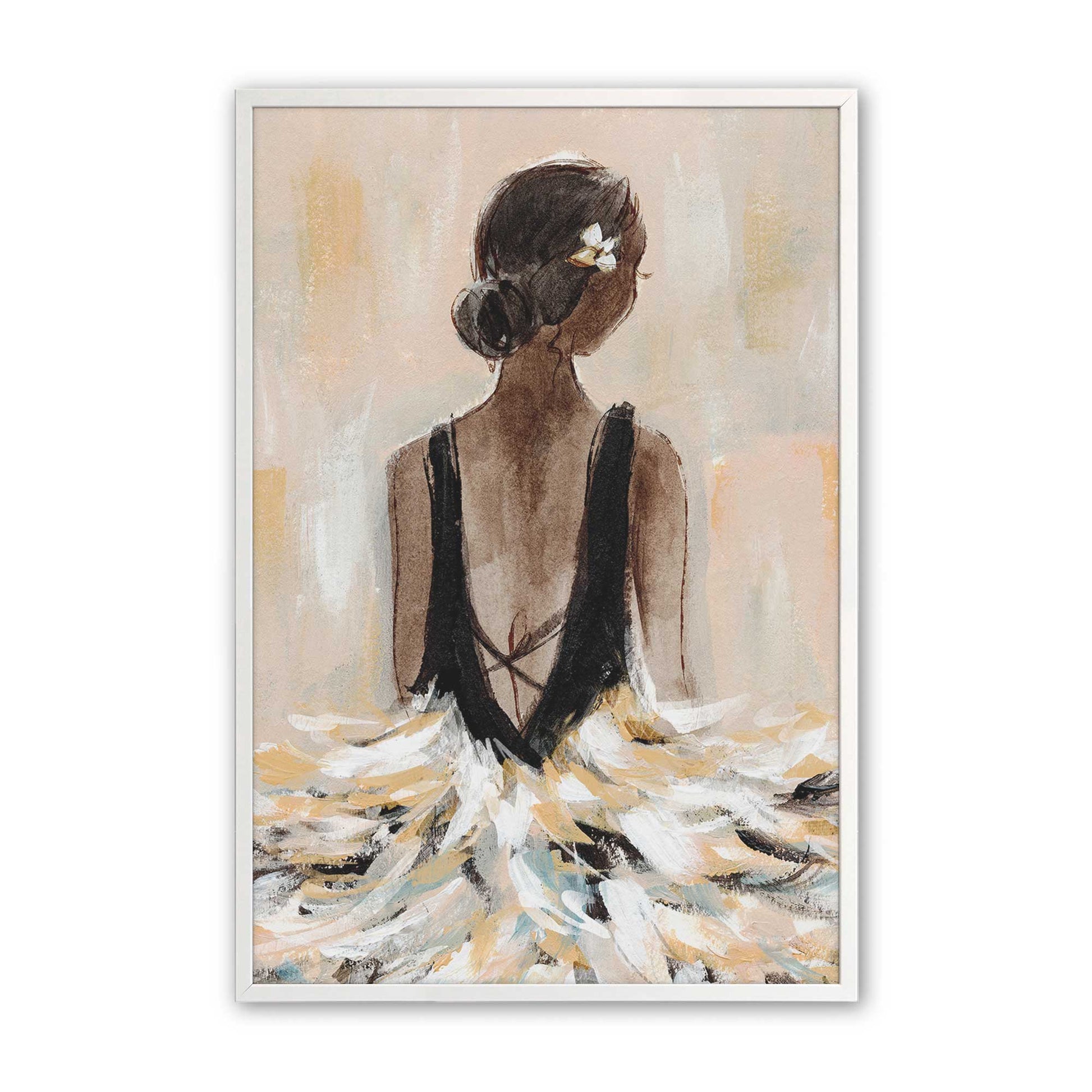 [Color:Opaque White], Picture of art in a Opaque White frame