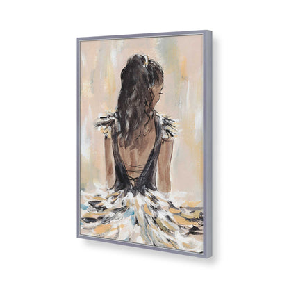 [Color:Polished Chrome], Picture of art in a Polished Chrome frame of the corner