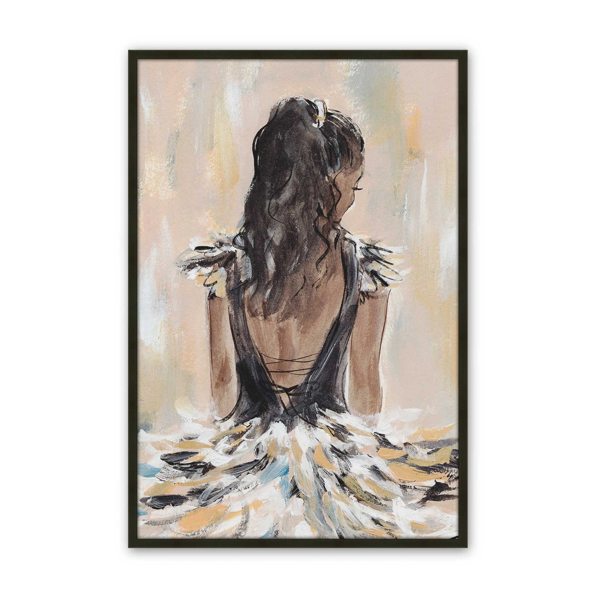 [Color:Satin Black], Picture of art in a Satin Black frame