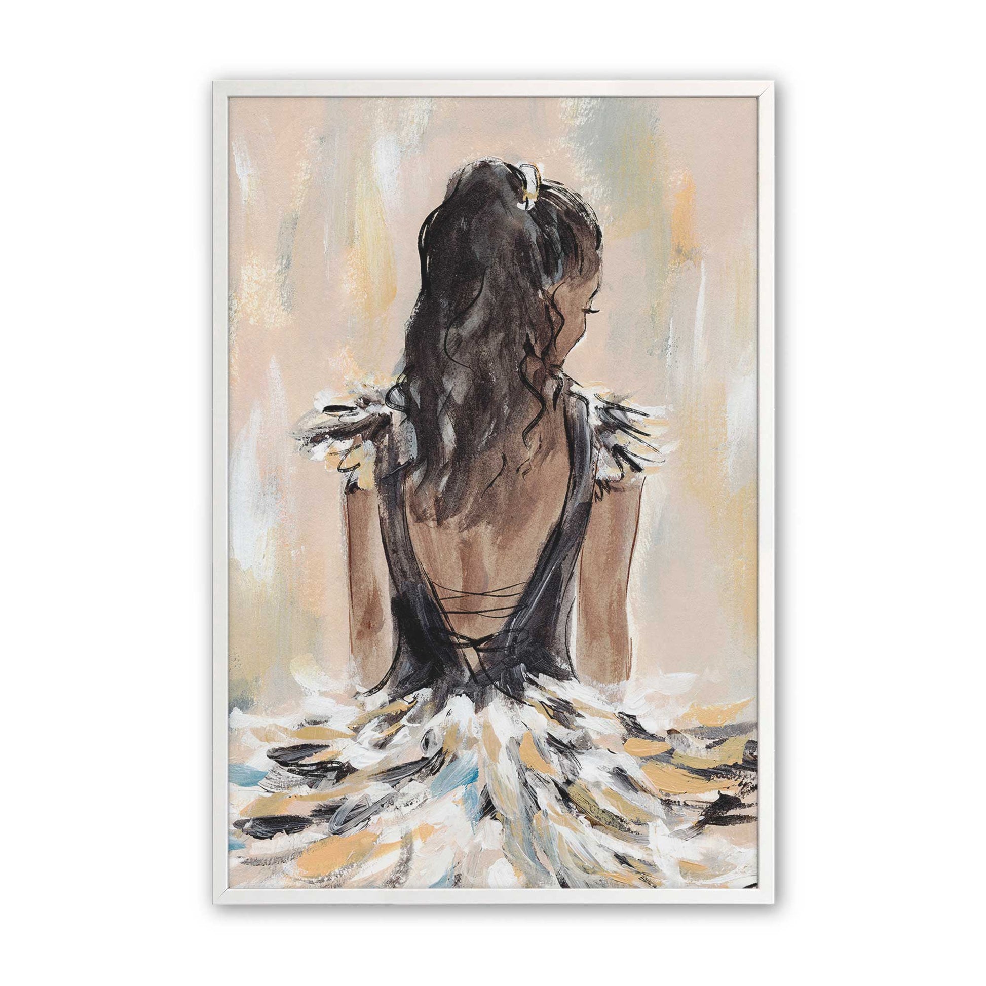 [Color:Opaque White], Picture of art in a Opaque White frame