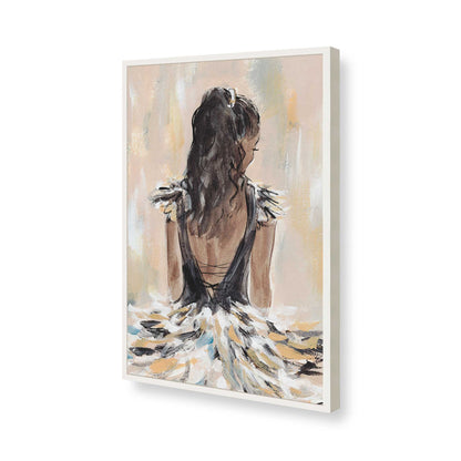 [Color:Opaque White], Picture of art in a Opaque White frame of the corner