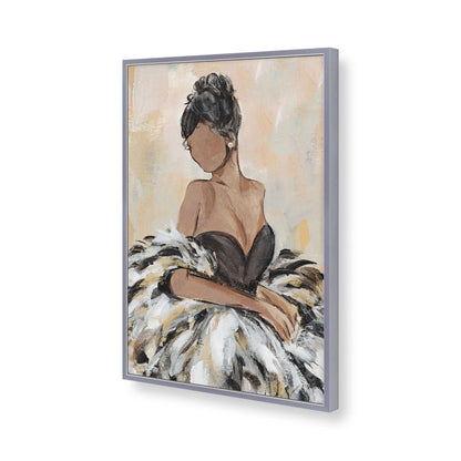 [Color:Polished Chrome], Picture of art in a Polished Chrome frame of the corner