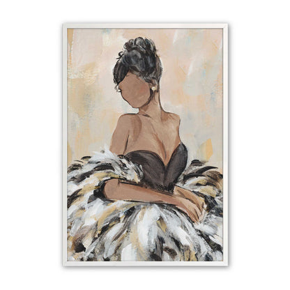 [Color:Opaque White], Picture of art in a Opaque White frame