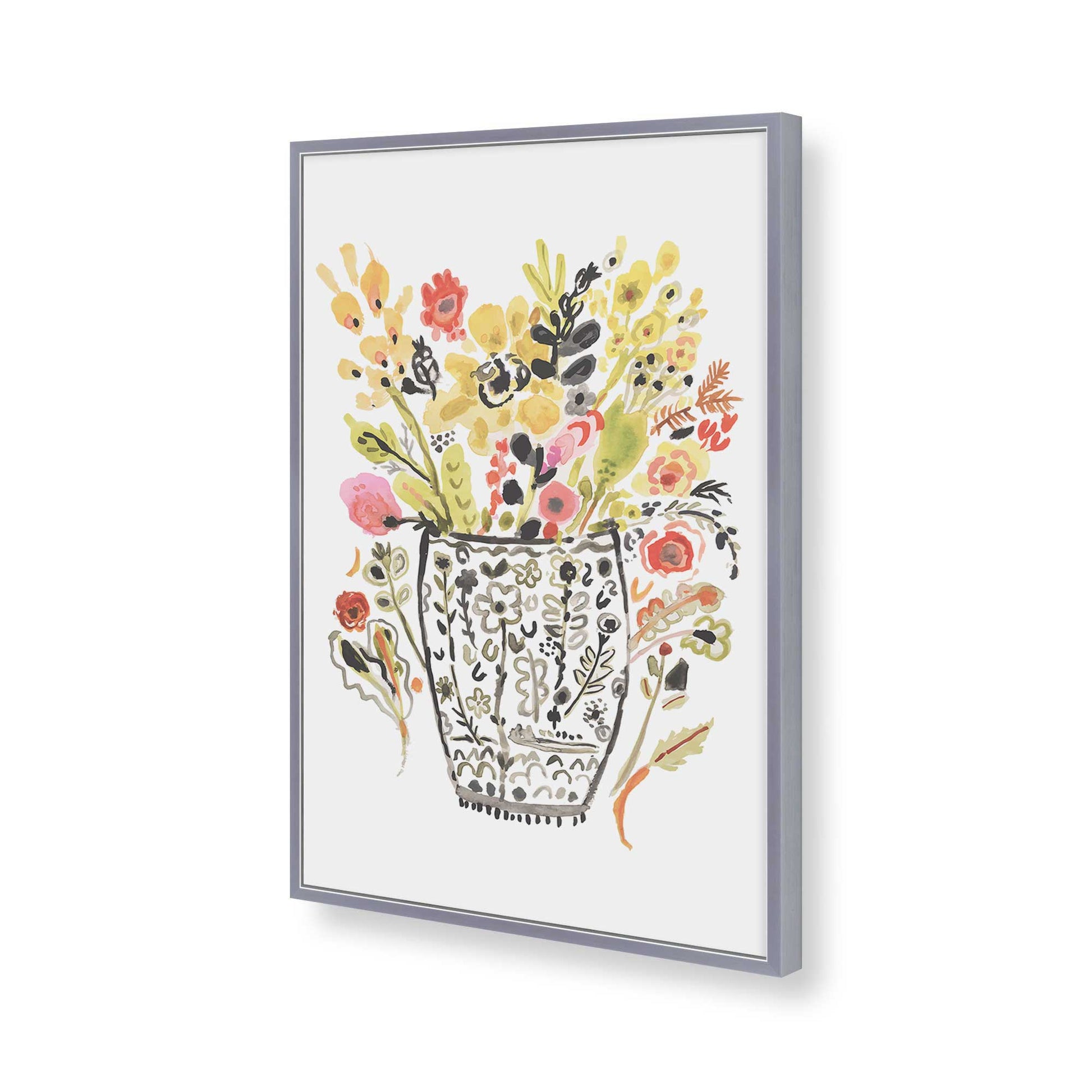 [Color:Polished Chrome], Picture of art in a Polished Chrome frame of the corner