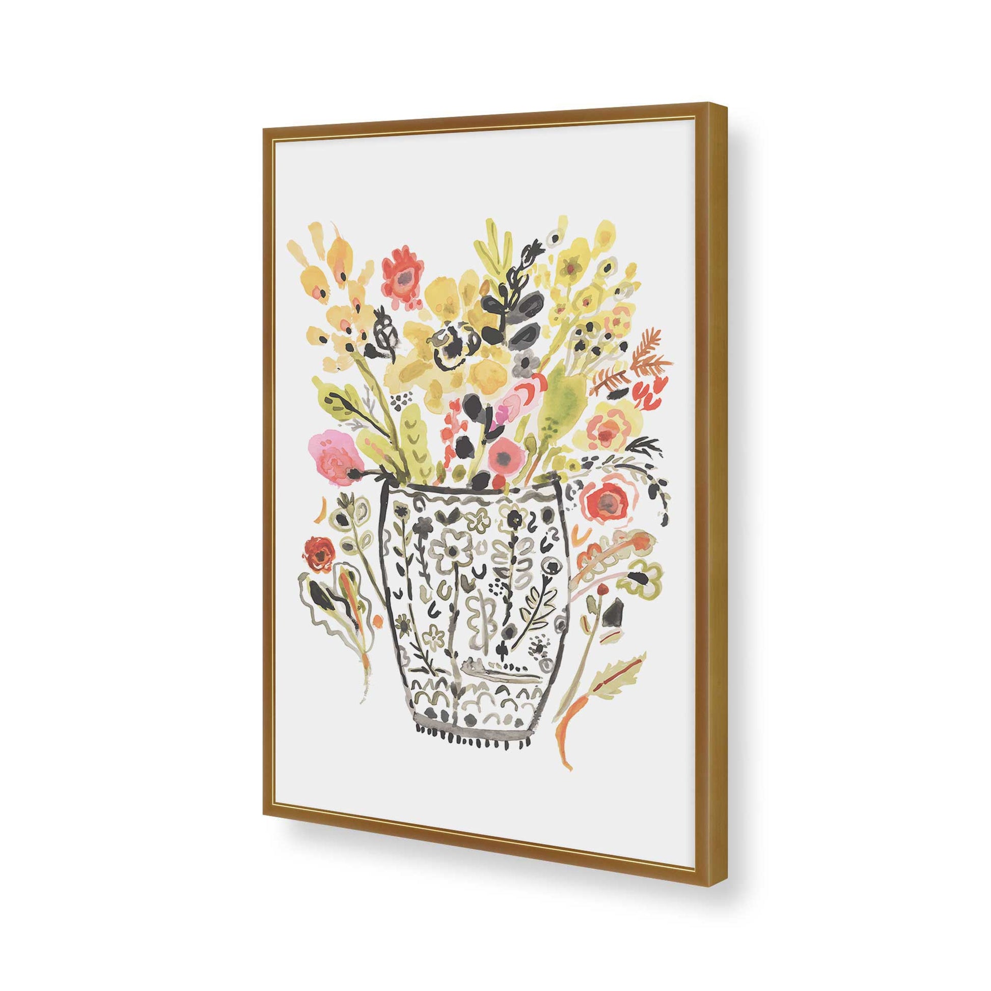 [Color:Polished Gold], Picture of art in a Polished Gold frame of the corner