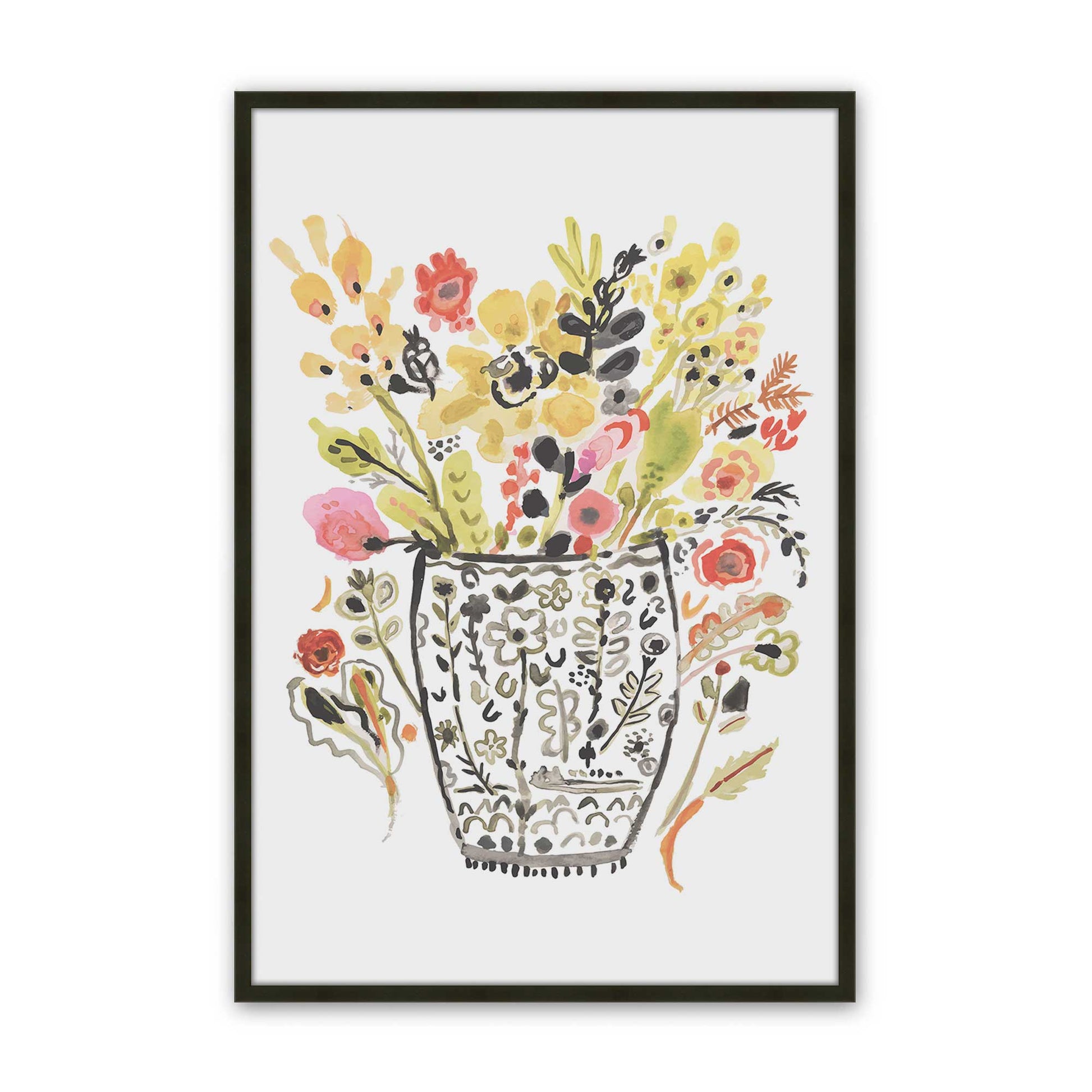 [Color:Satin Black], Picture of art in a Satin Black frame