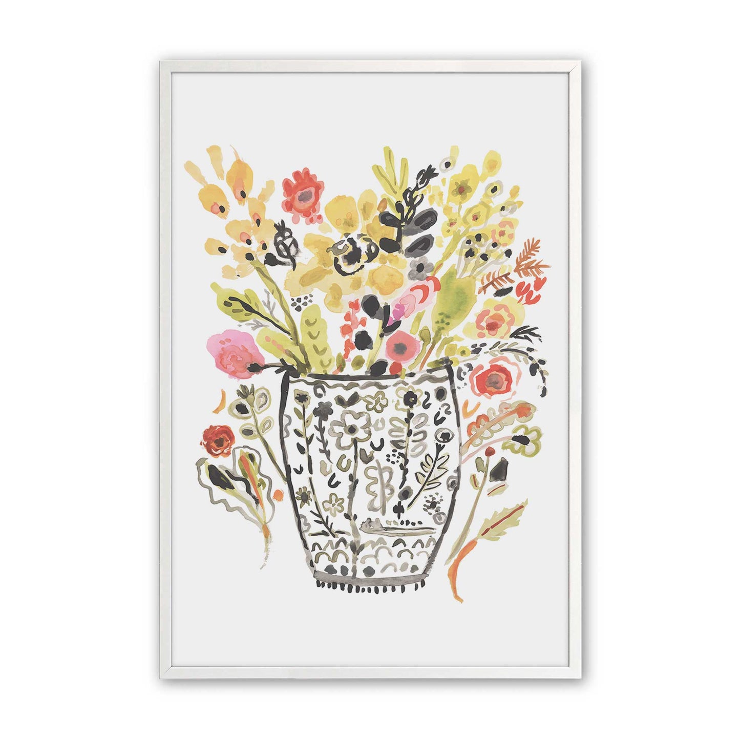 [Color:Opaque White], Picture of art in a Opaque White frame