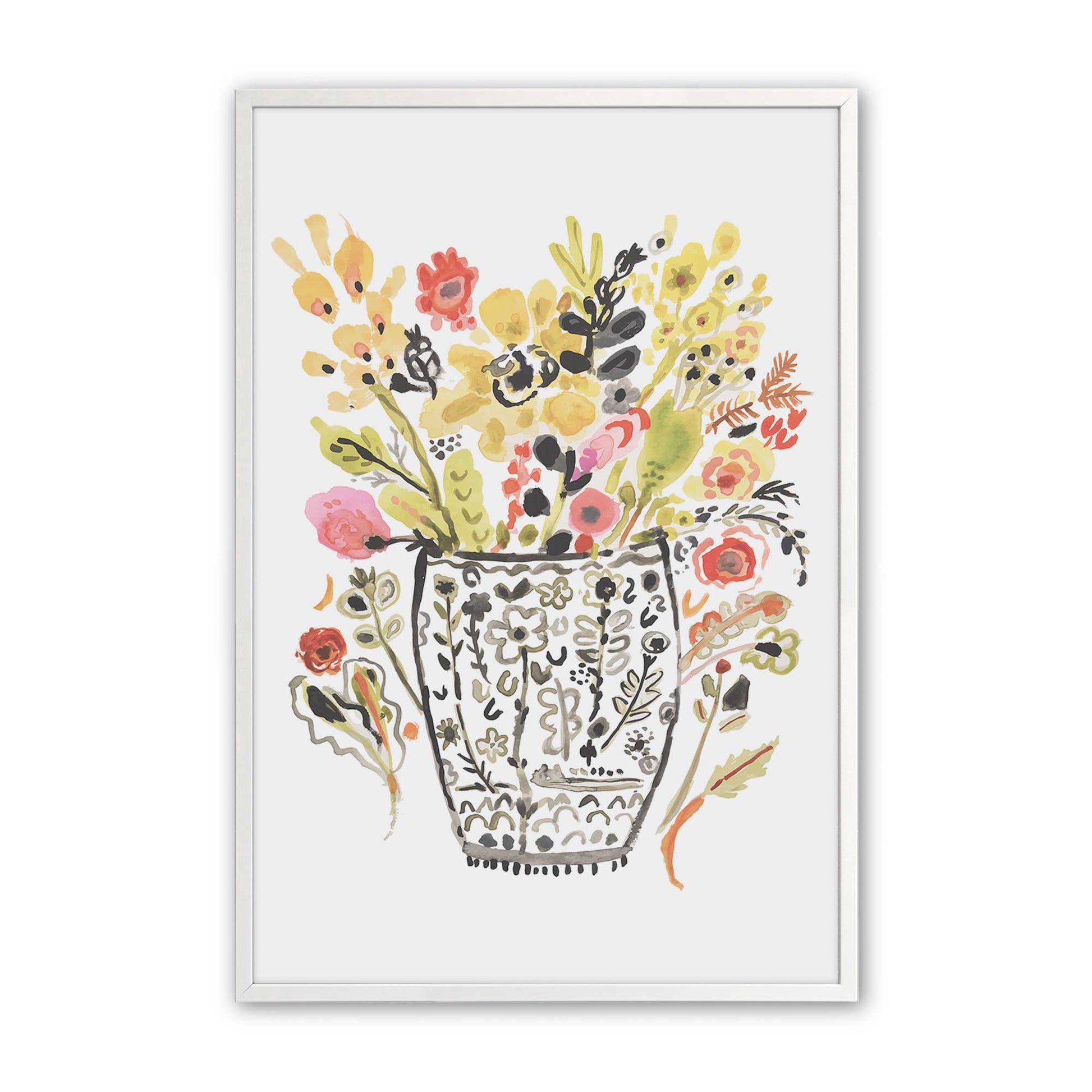 [Color:Opaque White], Picture of art in a Opaque White frame