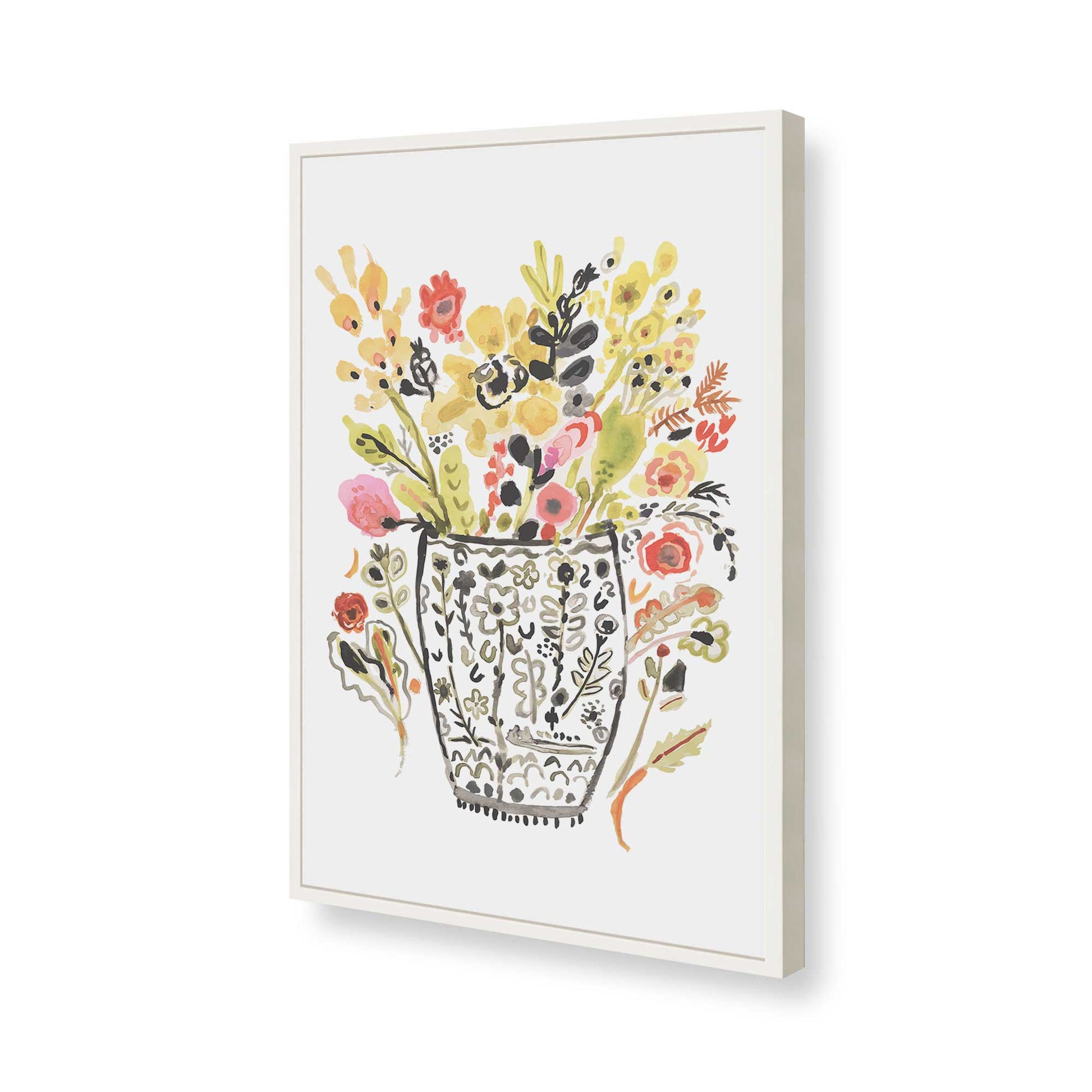 [Color:Opaque White], Picture of art in a Opaque White frame of the corner