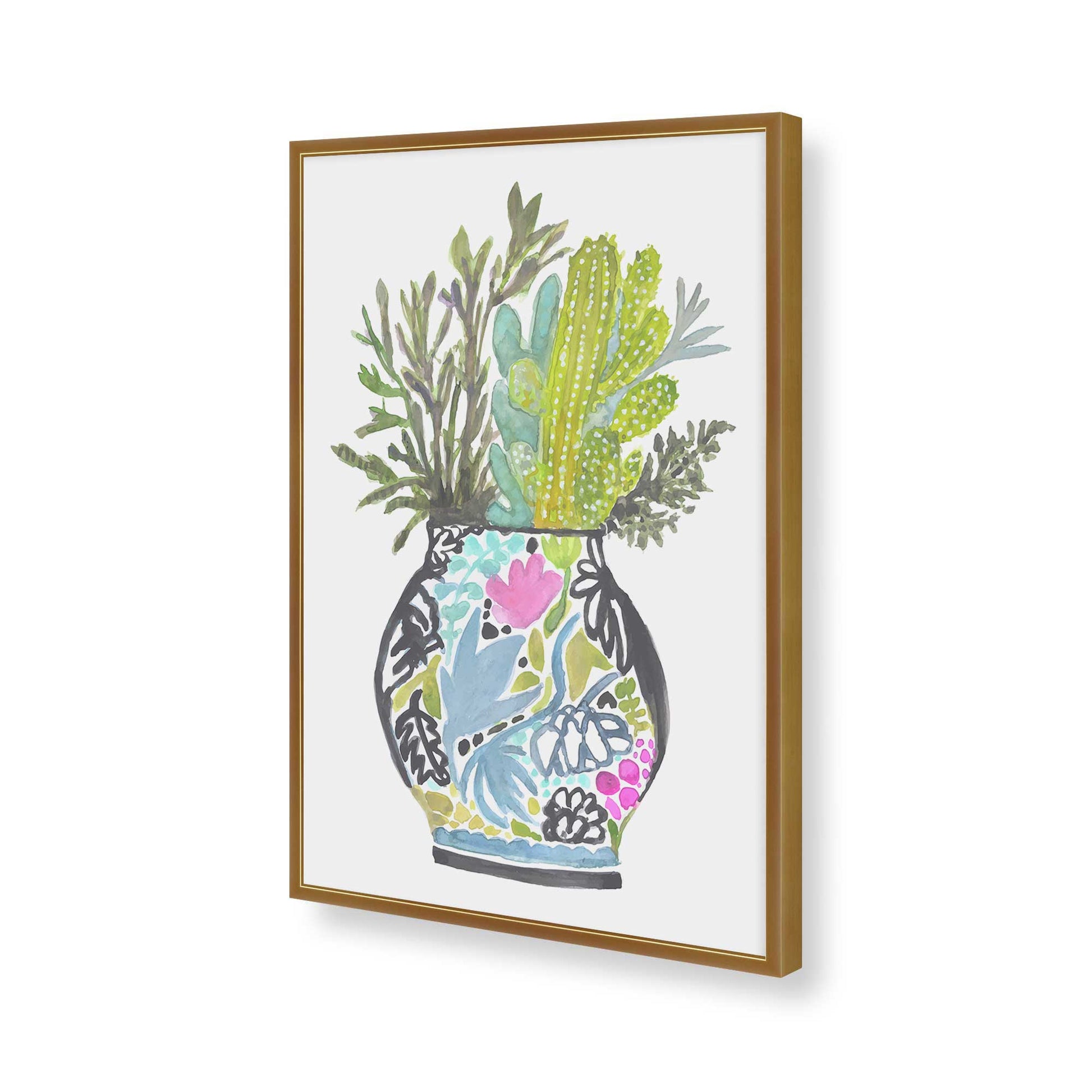 [Color:Polished Gold], Picture of art in a Polished Gold frame of the corner