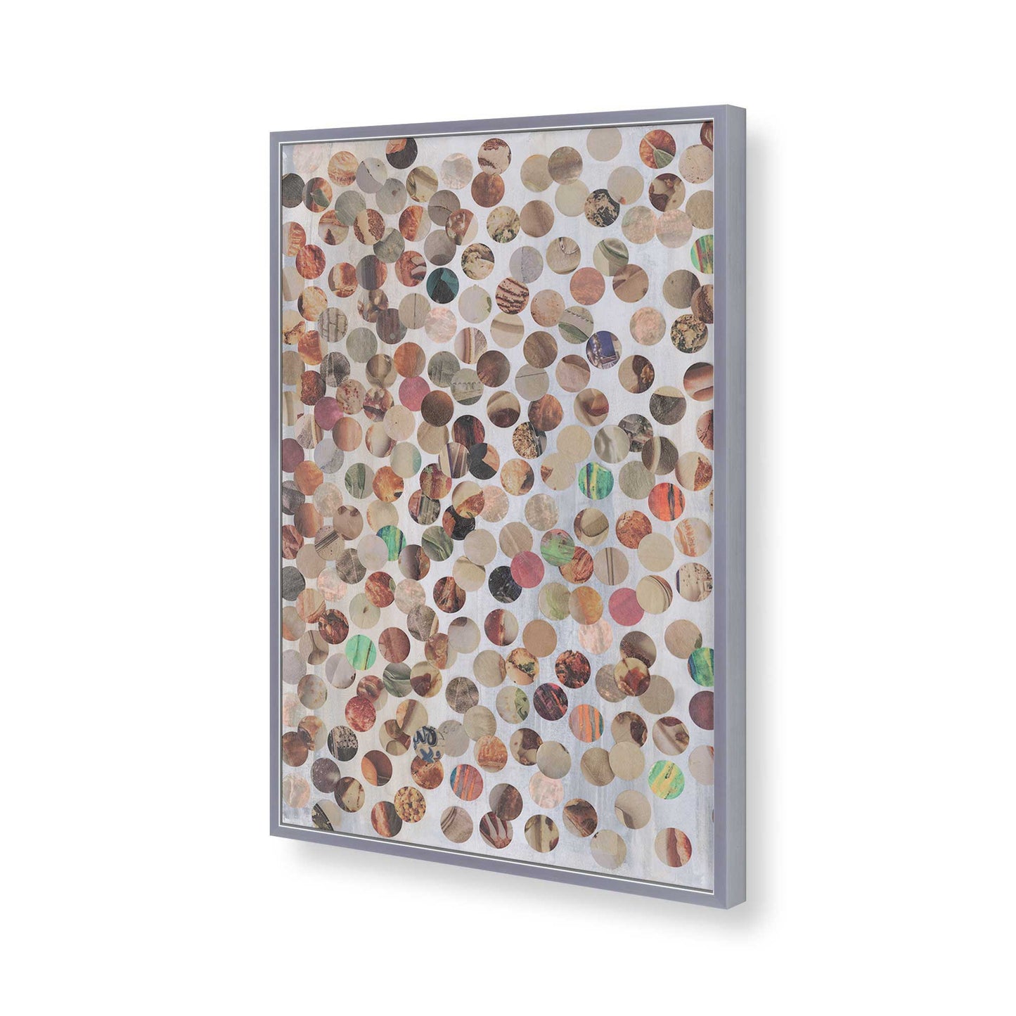 [Color:Polished Chrome], Picture of art in a Polished Chrome frame of the corner