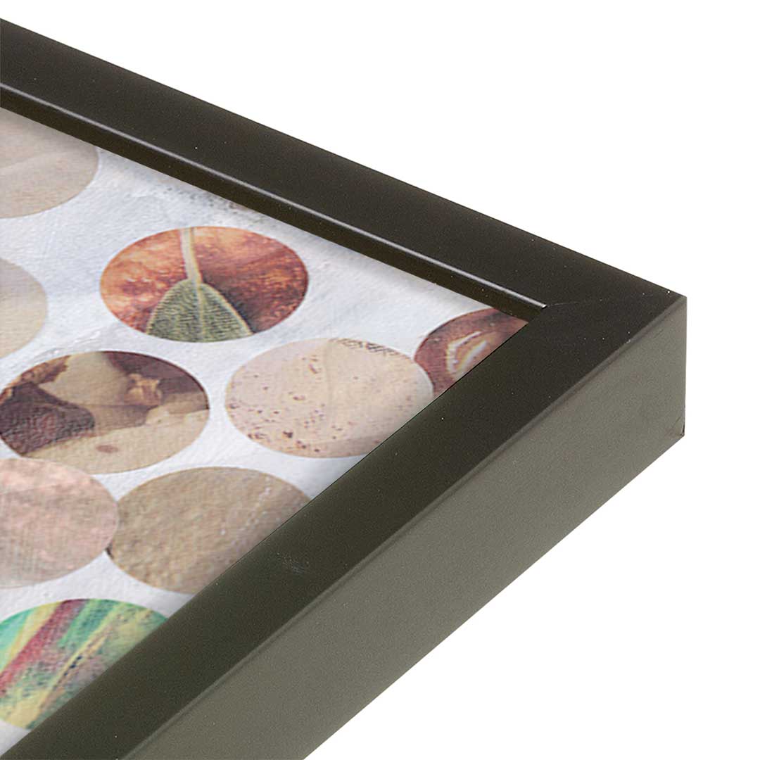 [Color:Satin Black], Picture of art in a Satin Black frame at an angle