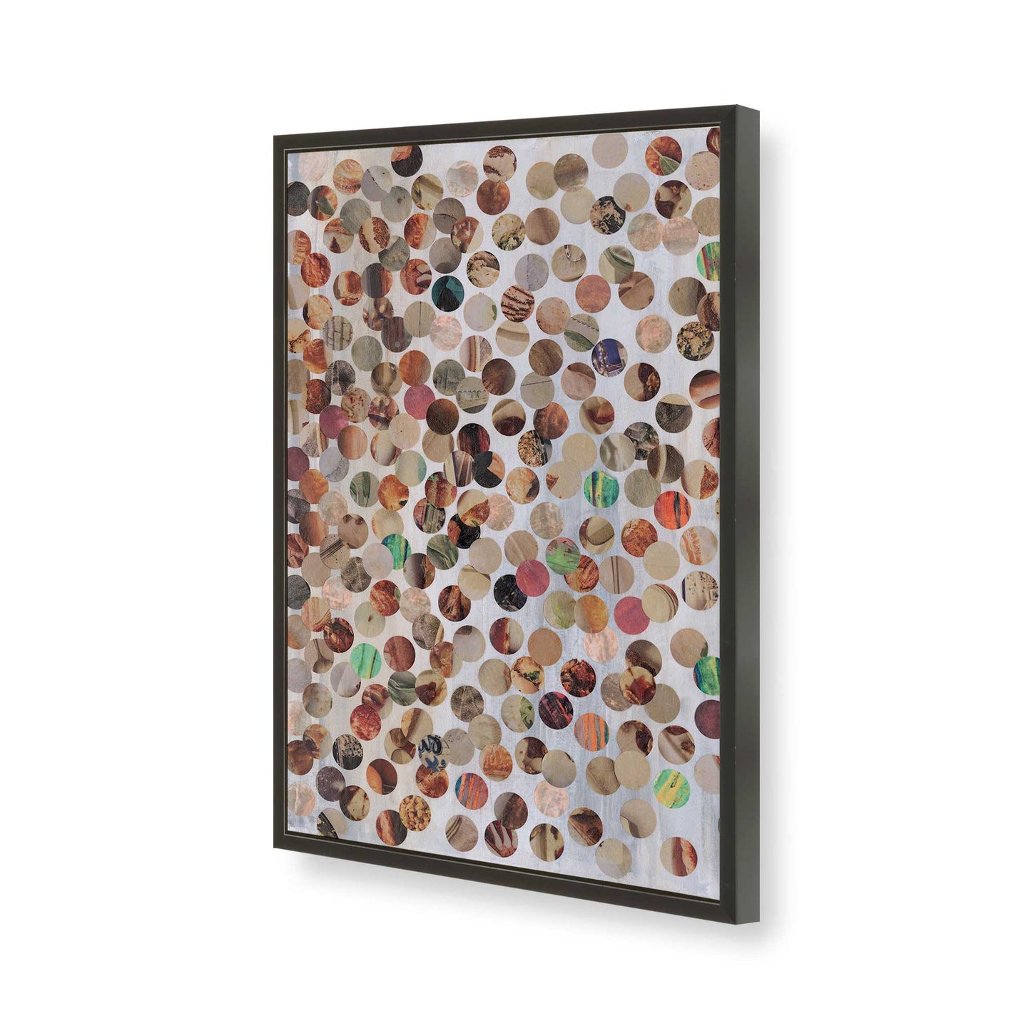 [Color:Satin Black], Picture of art in a Satin Black frame of the corner