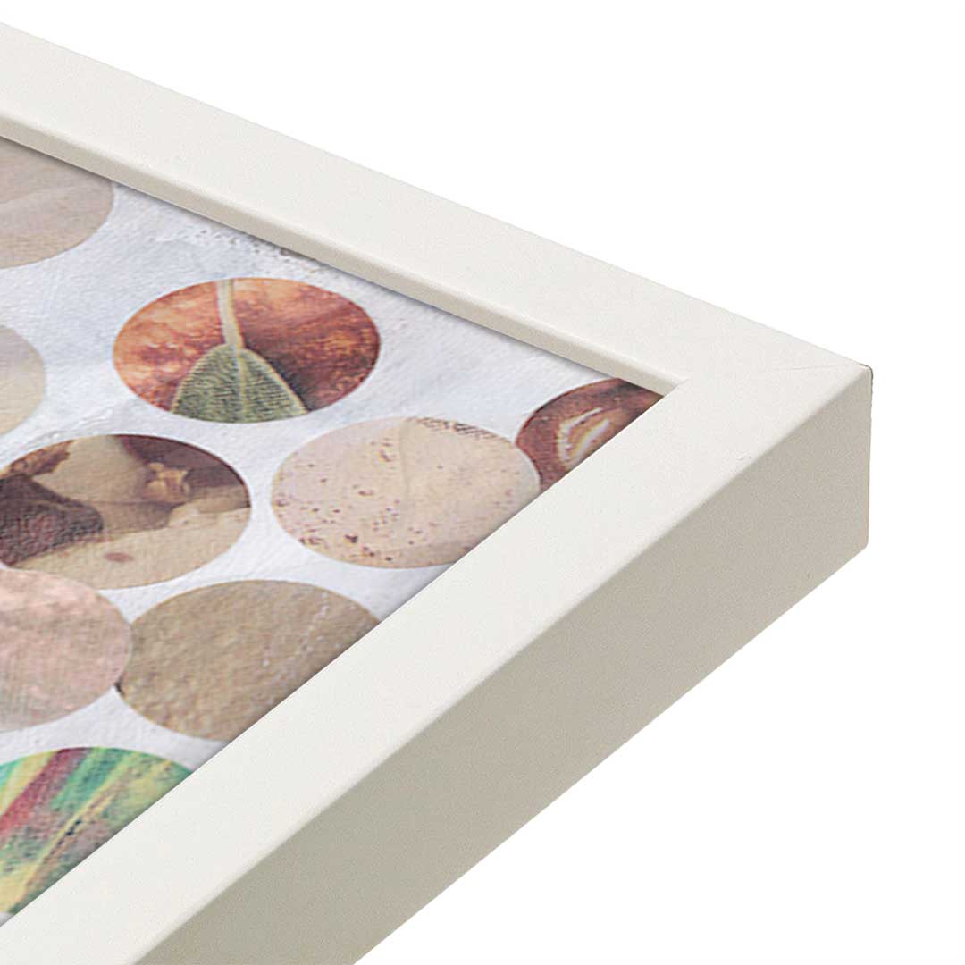[Color:Opaque White], Picture of art in a Opaque White frame at an angle