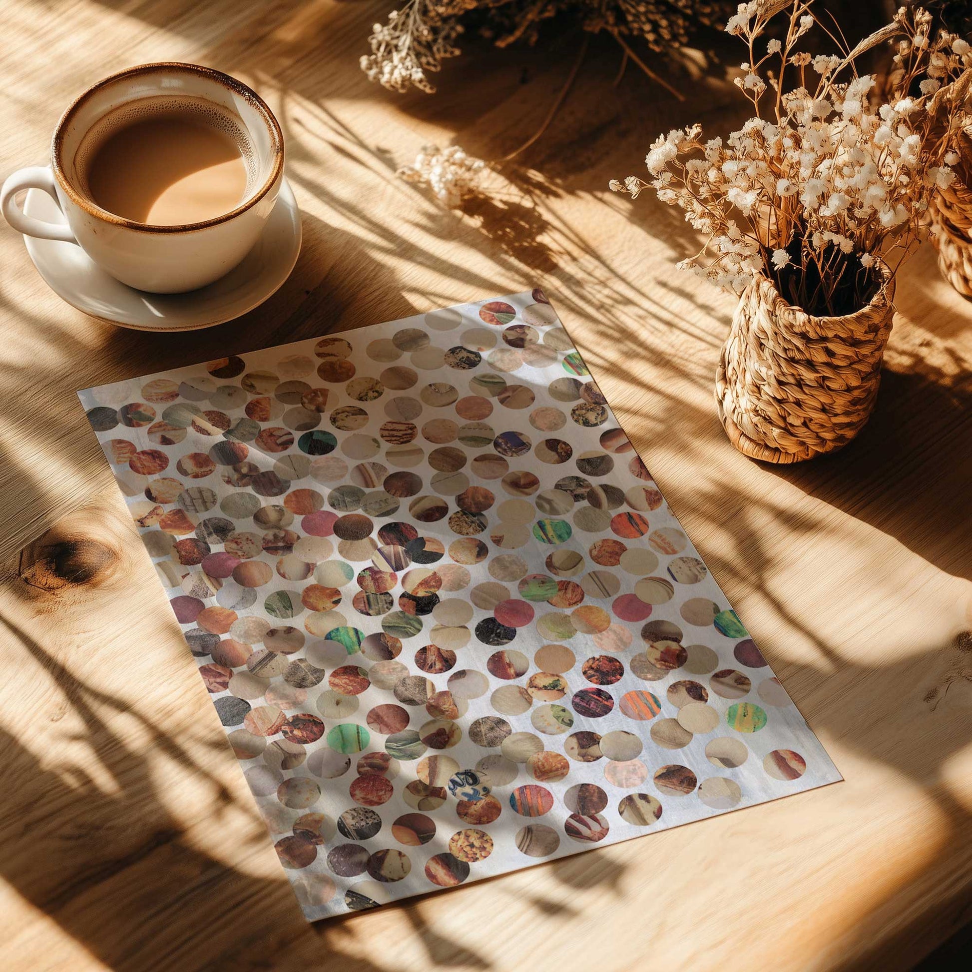 [Color:Rolled Print], Picture of close up of art