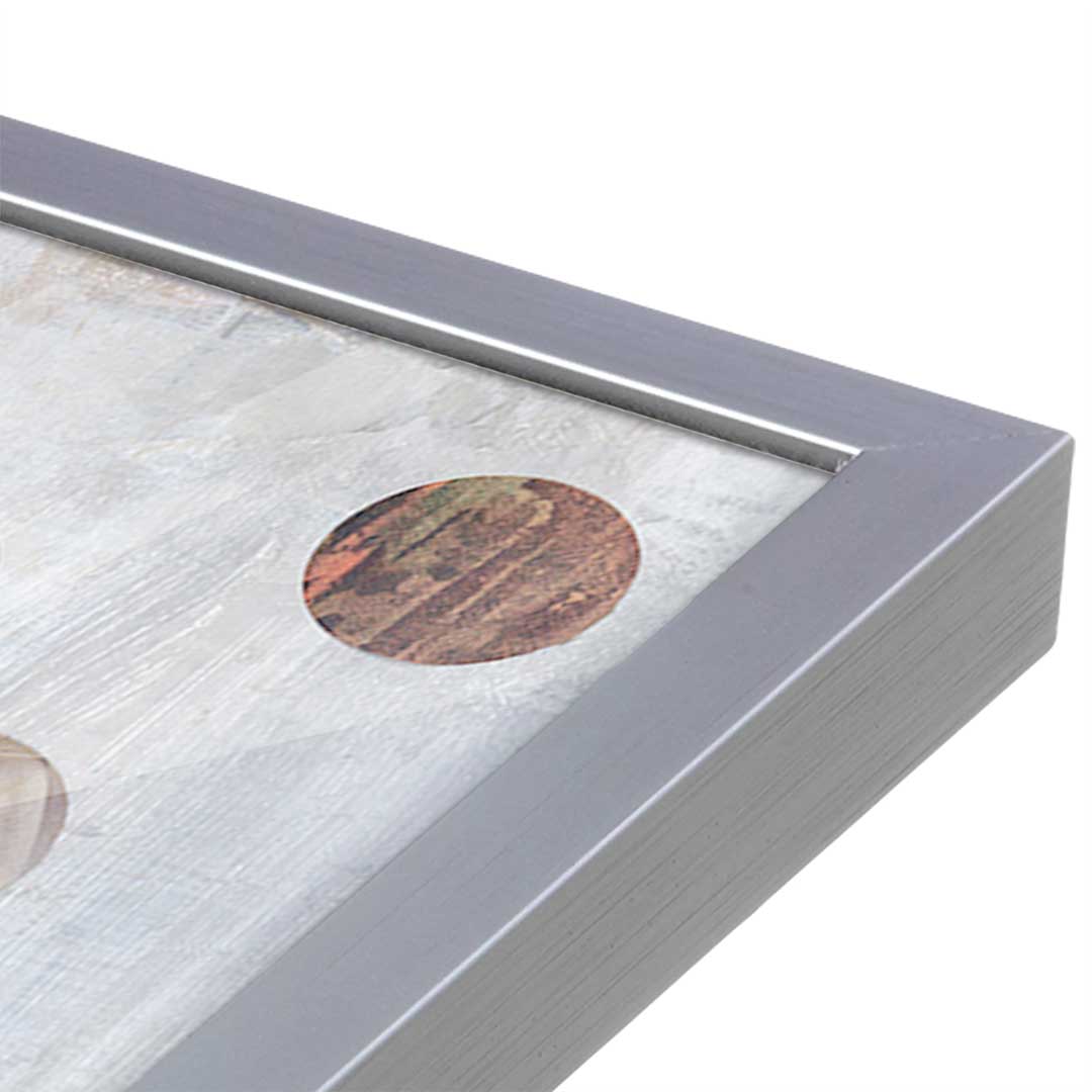 [Color:Polished Chrome], Picture of art in a Polished Chrome frame at an angle