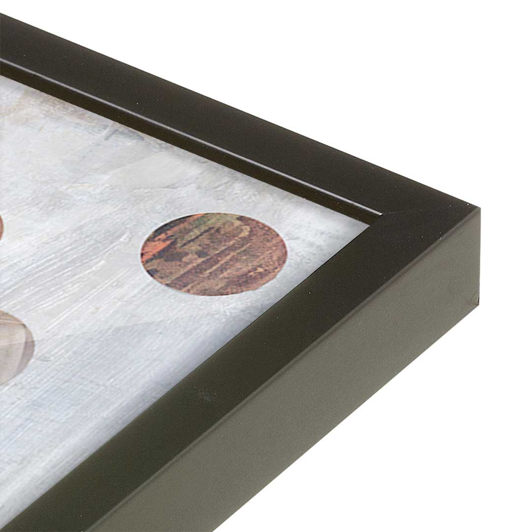 [Color:Satin Black], Picture of art in a Satin Black frame at an angle