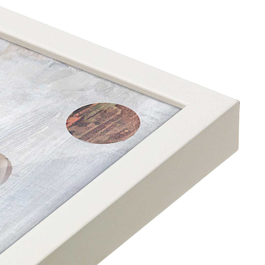 [Color:Opaque White], Picture of art in a Opaque White frame at an angle