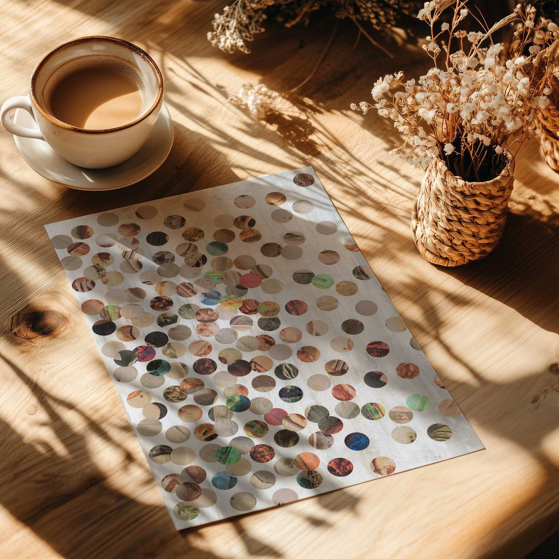 [Color:Rolled Print], Picture of close up of art