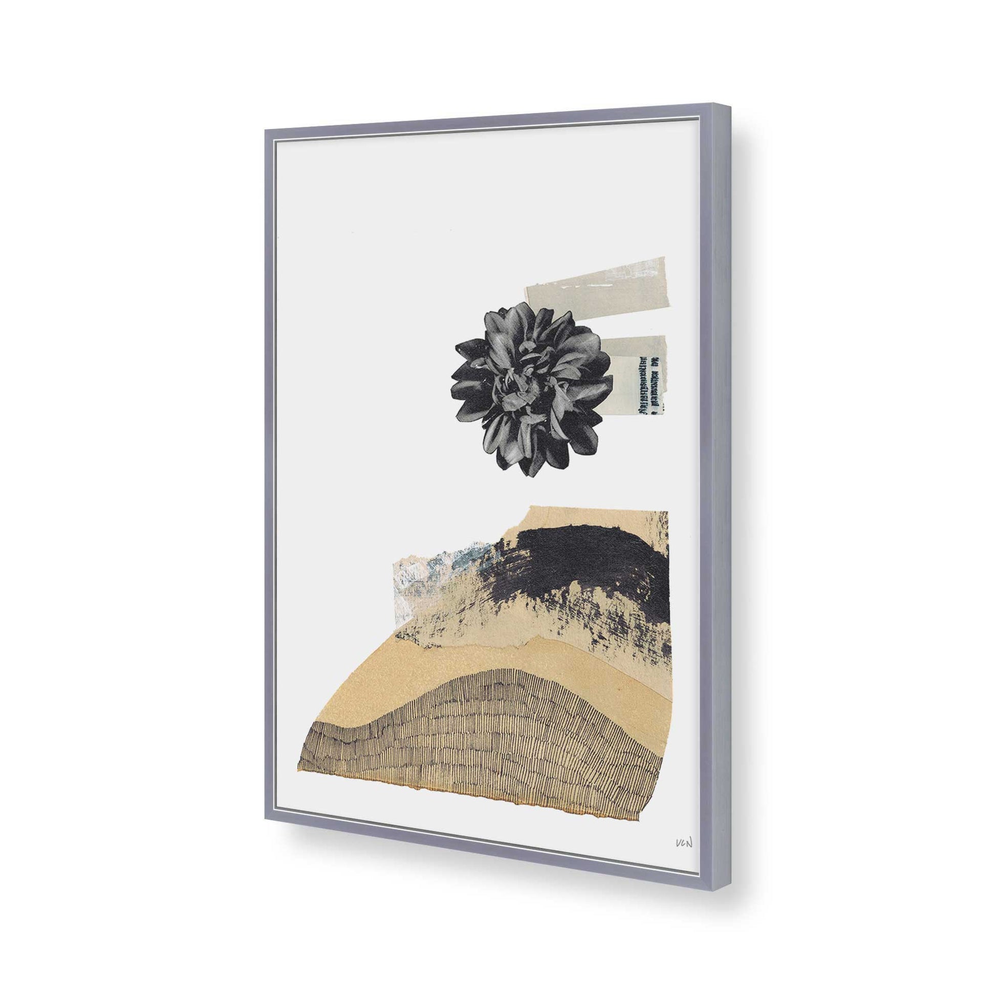 [Color:Polished Chrome], Picture of art in a Polished Chrome frame of the corner