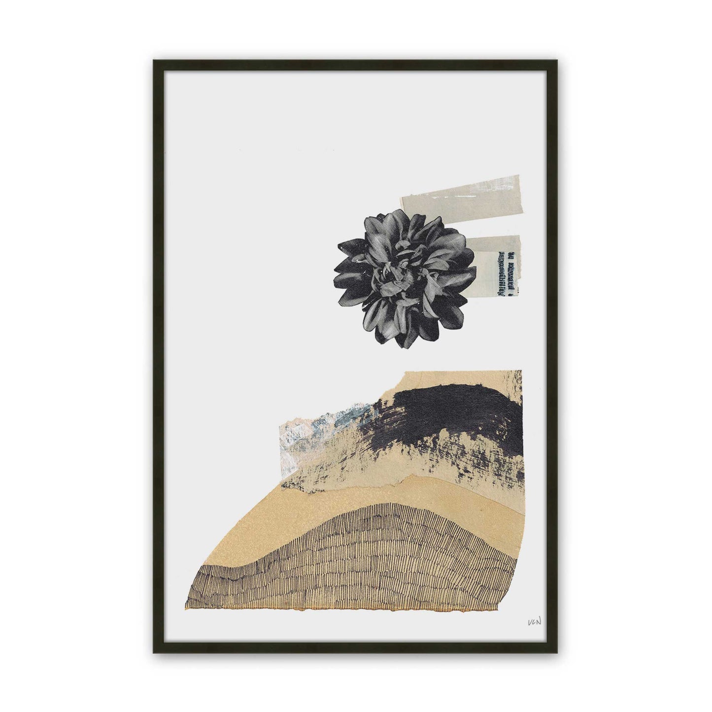 [Color:Satin Black], Picture of art in a Satin Black frame