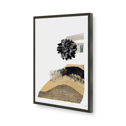 [Color:Satin Black], Picture of art in a Satin Black frame of the corner