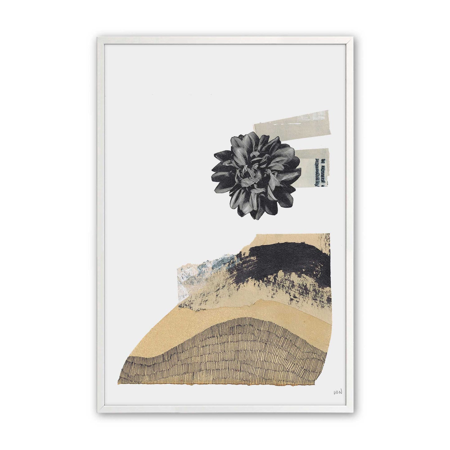 [Color:Opaque White], Picture of art in a Opaque White frame