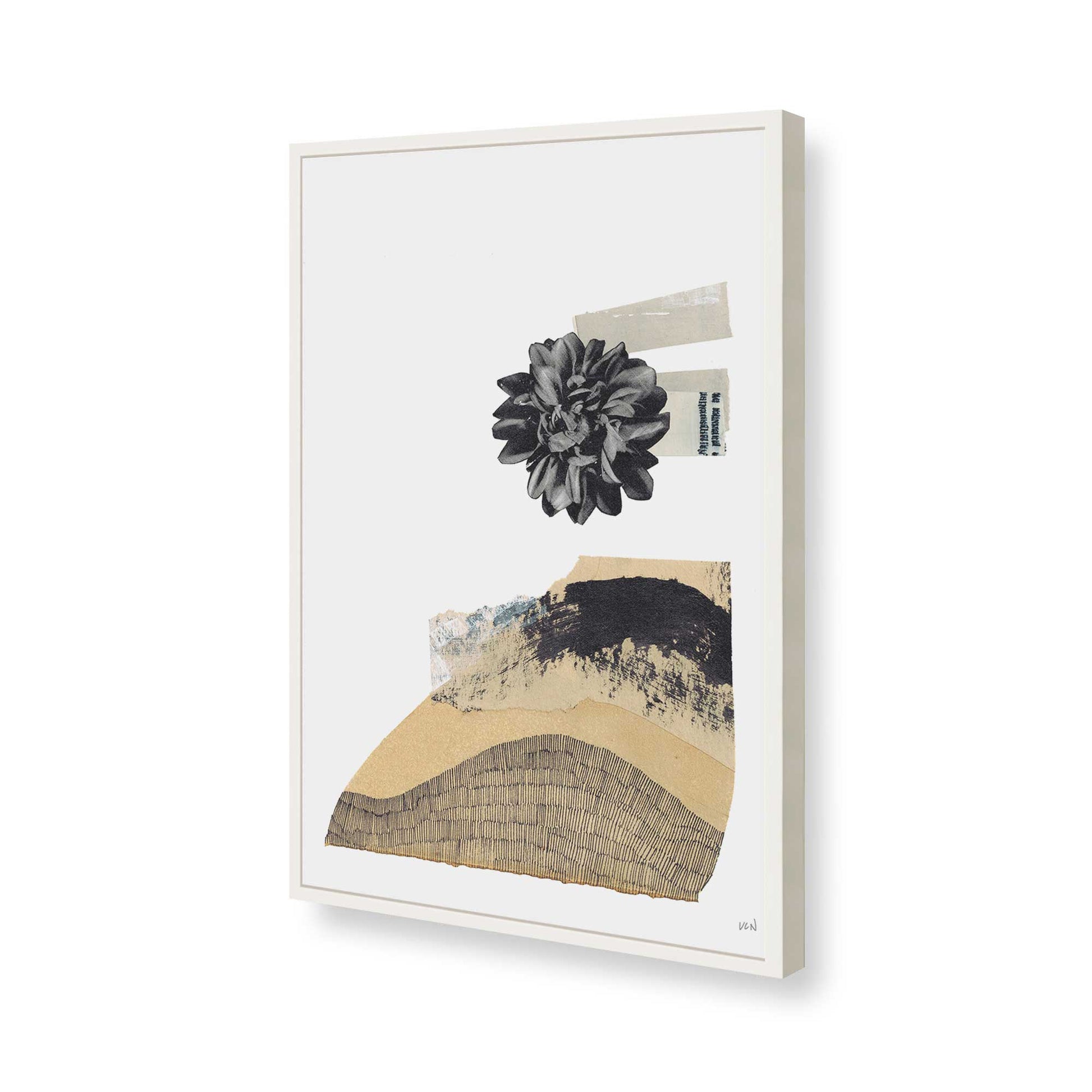 [Color:Opaque White], Picture of art in a Opaque White frame of the corner
