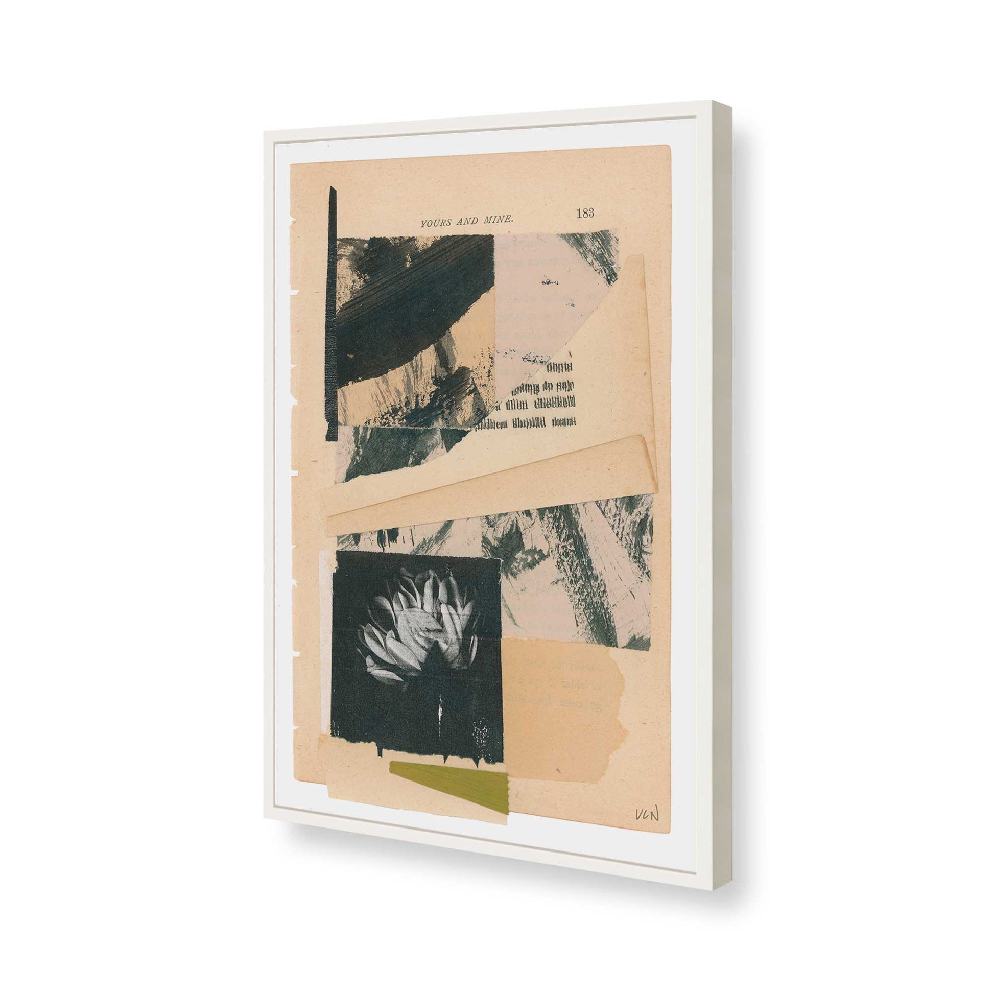 [Color:Opaque White], Picture of art in a Opaque White frame of the corner