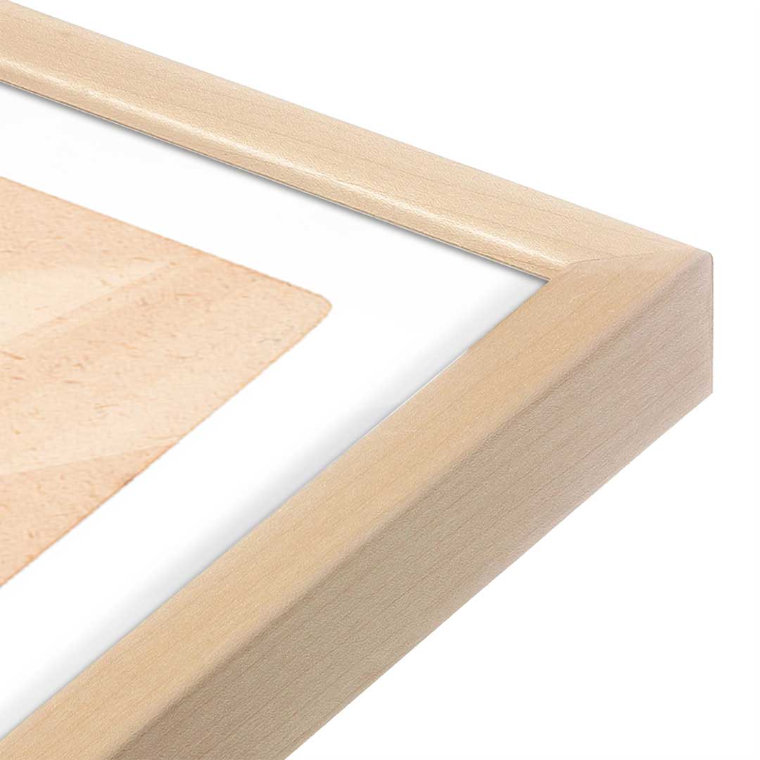 [Color:Raw Maple], Picture of art in a Raw Maple frame at an angle