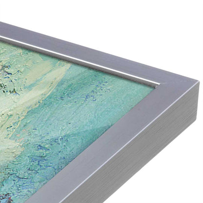 [Color:Polished Chrome], Picture of art in a Polished Chrome frame at an angle