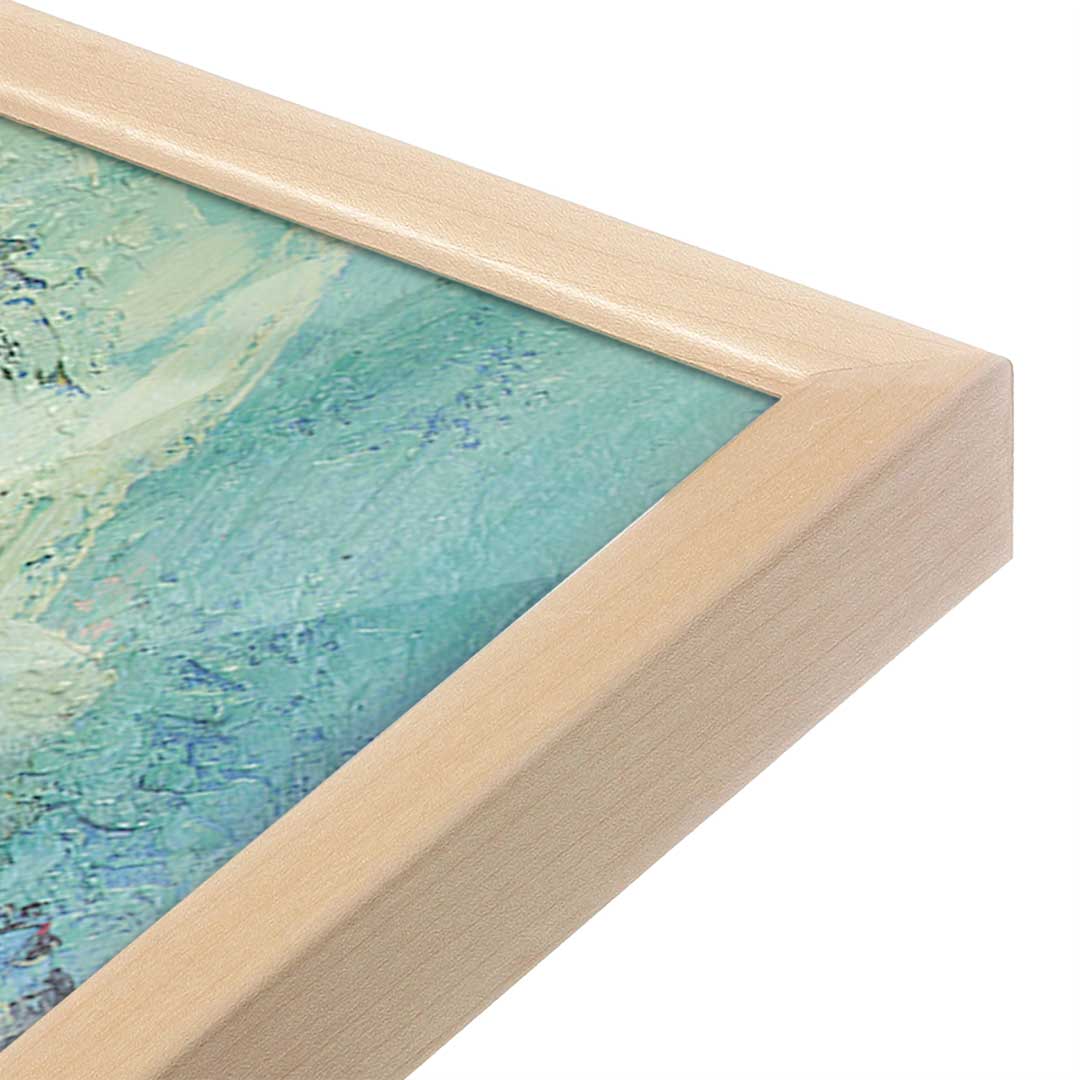 [Color:Raw Maple], Picture of art in a Raw Maple frame at an angle