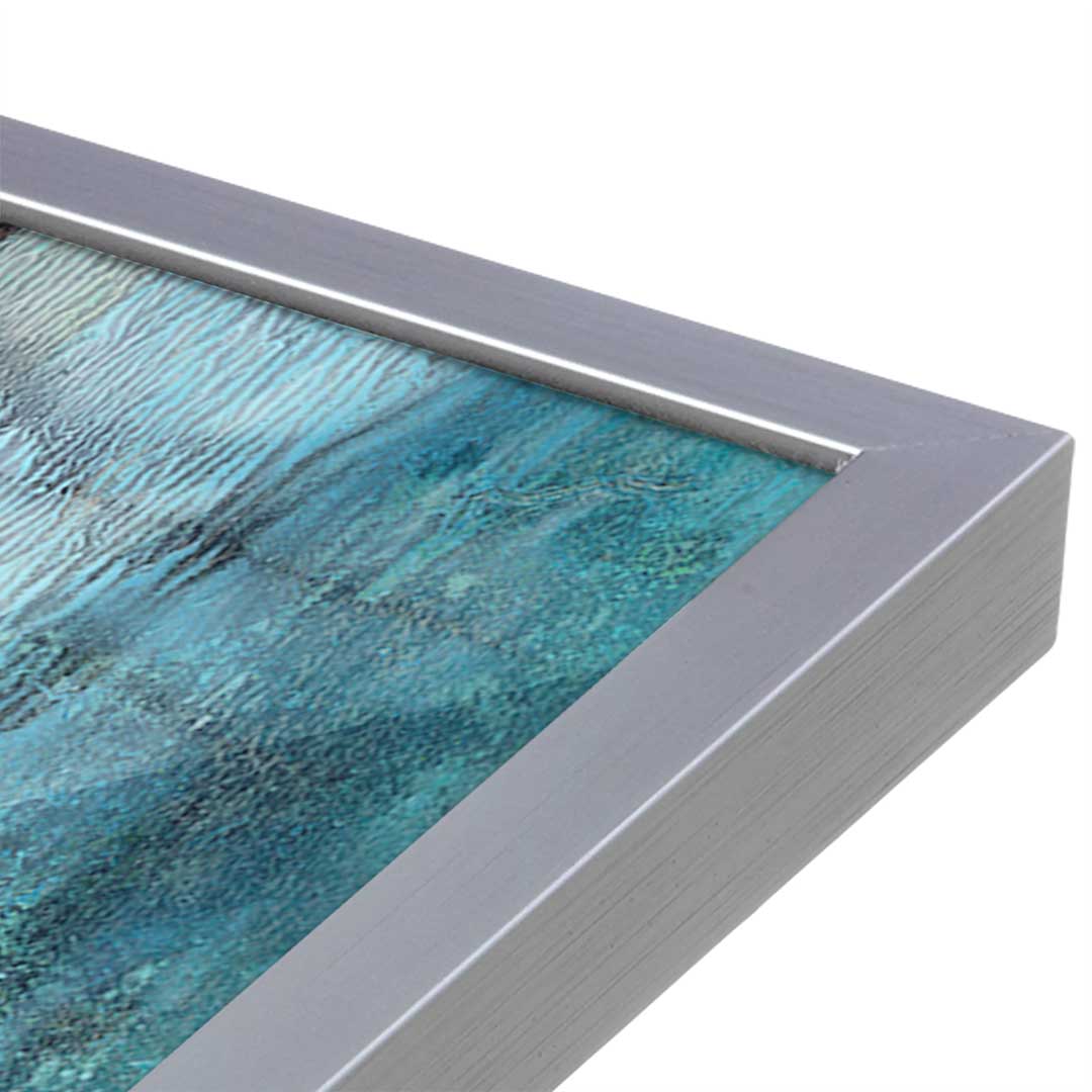 [Color:Polished Chrome], Picture of art in a Polished Chrome frame at an angle