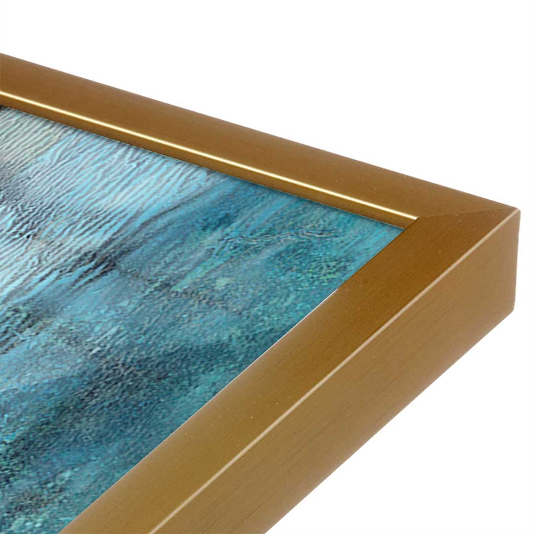 [Color:Polished Gold], Picture of art in a Polished Gold frame at an angle