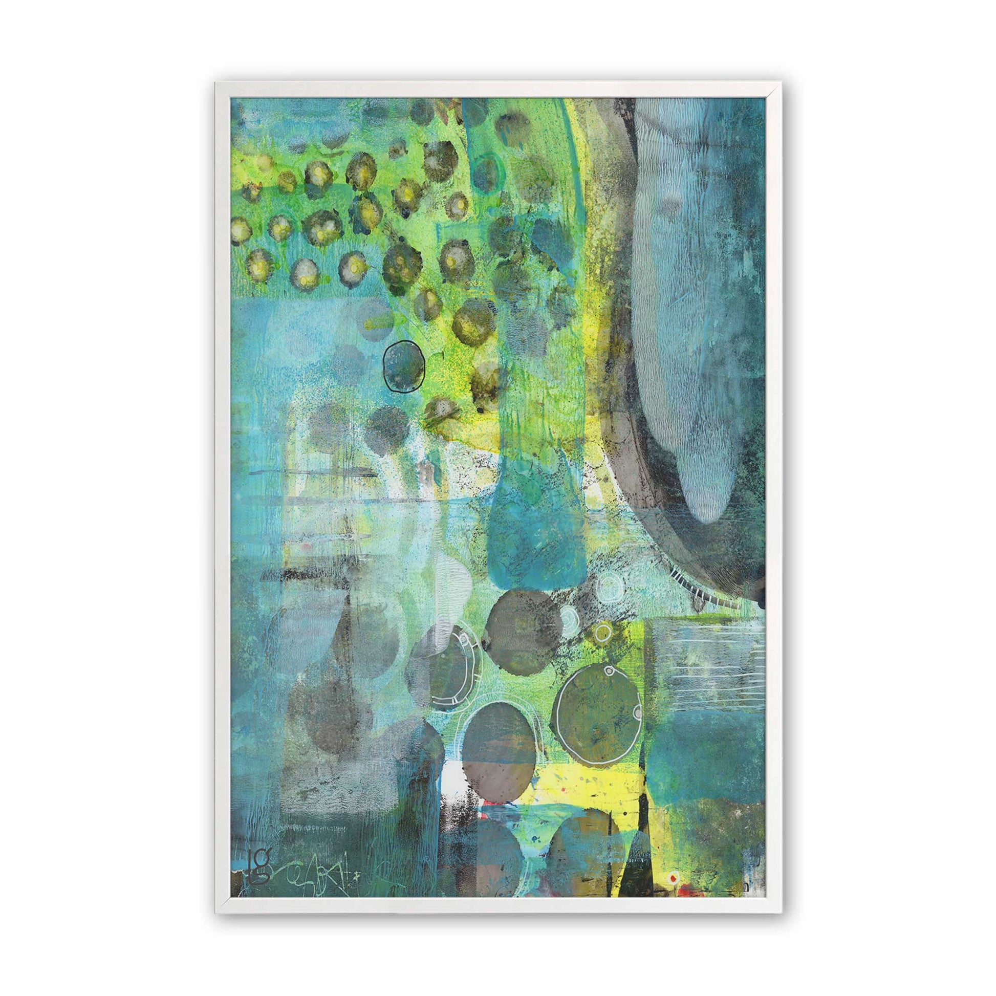 [Color:Opaque White], Picture of art in a Opaque White frame