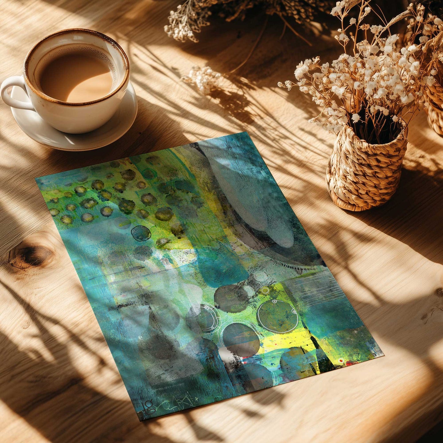 [Color:Rolled Print], Picture of close up of art