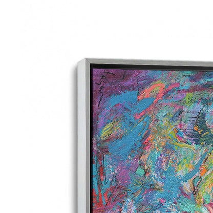 [Color:Polished Chrome], Picture of art in a Polished Chrome frame at an angle