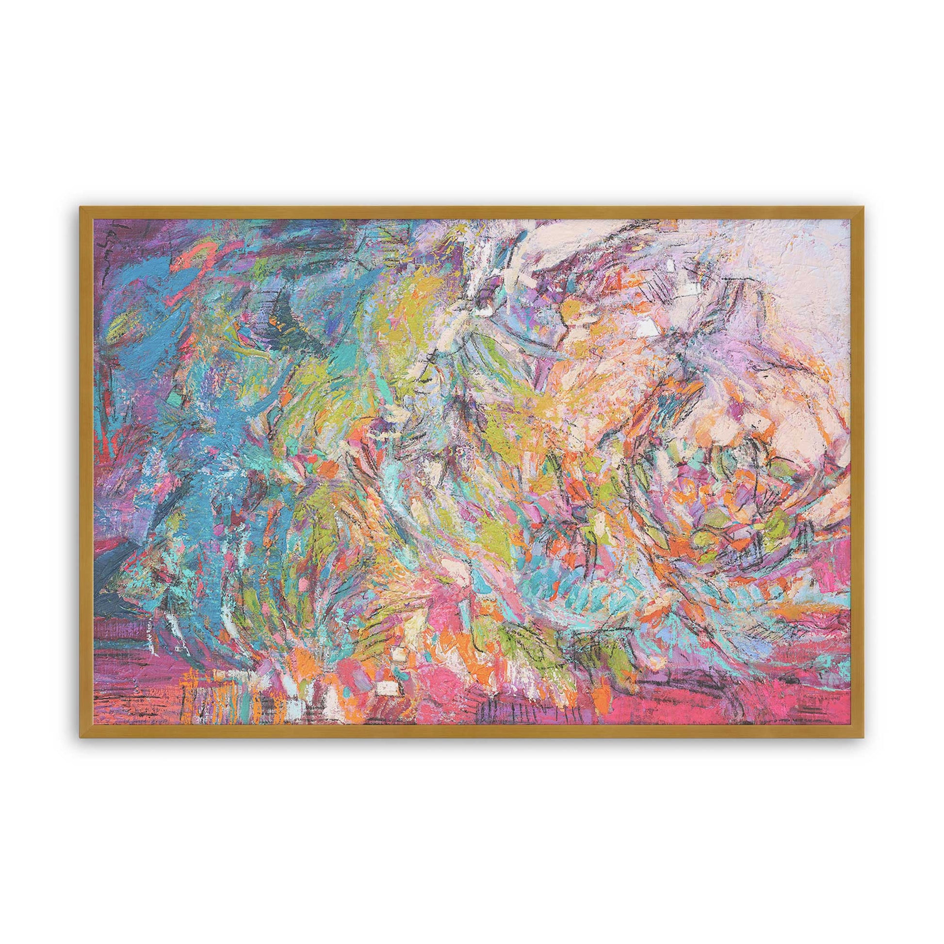 [Color:Polished Gold], Picture of art in a Polished Gold frame